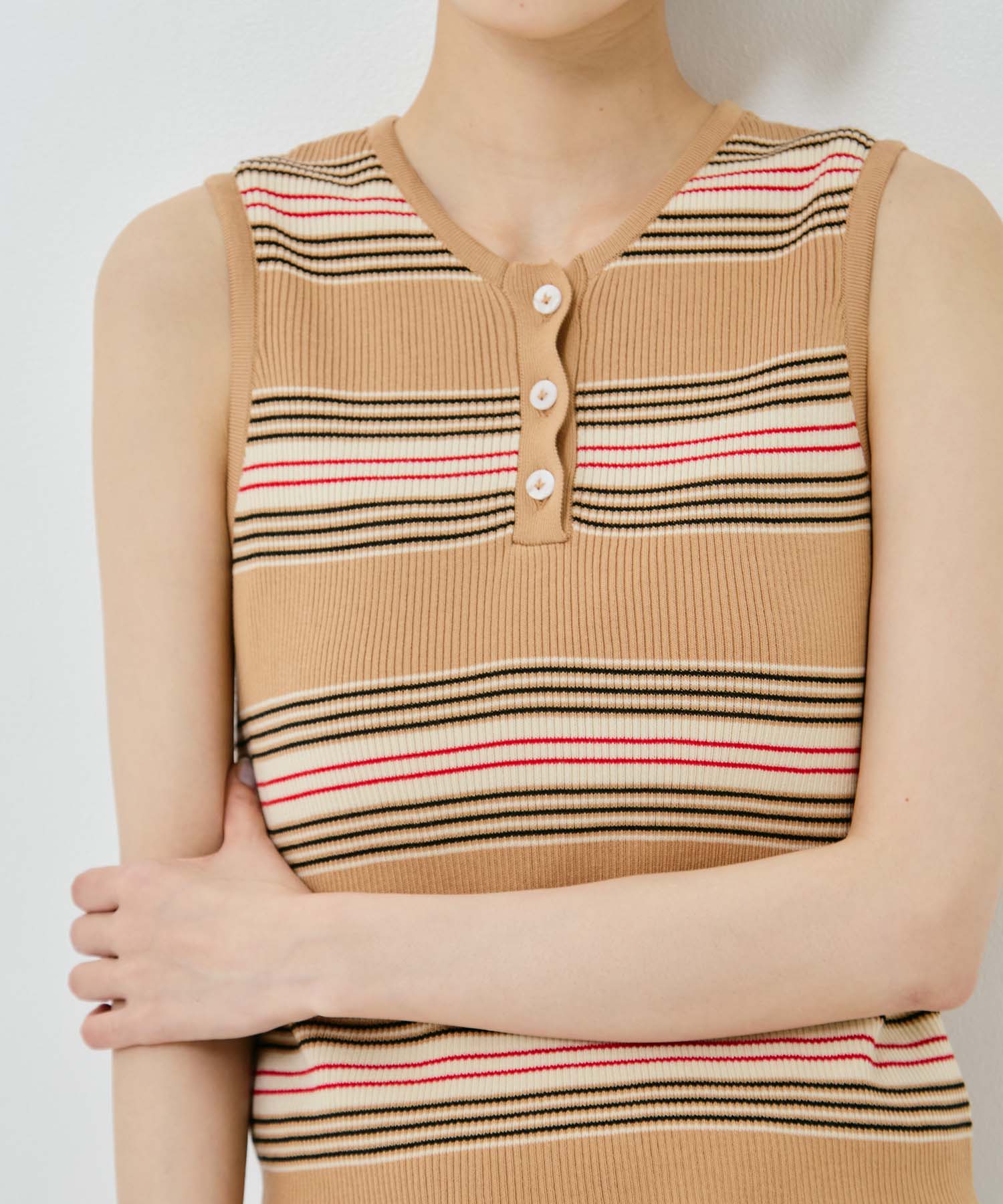 AKES-012K【ボーダーニットトップス】 AKANE UTSUNOMIYA