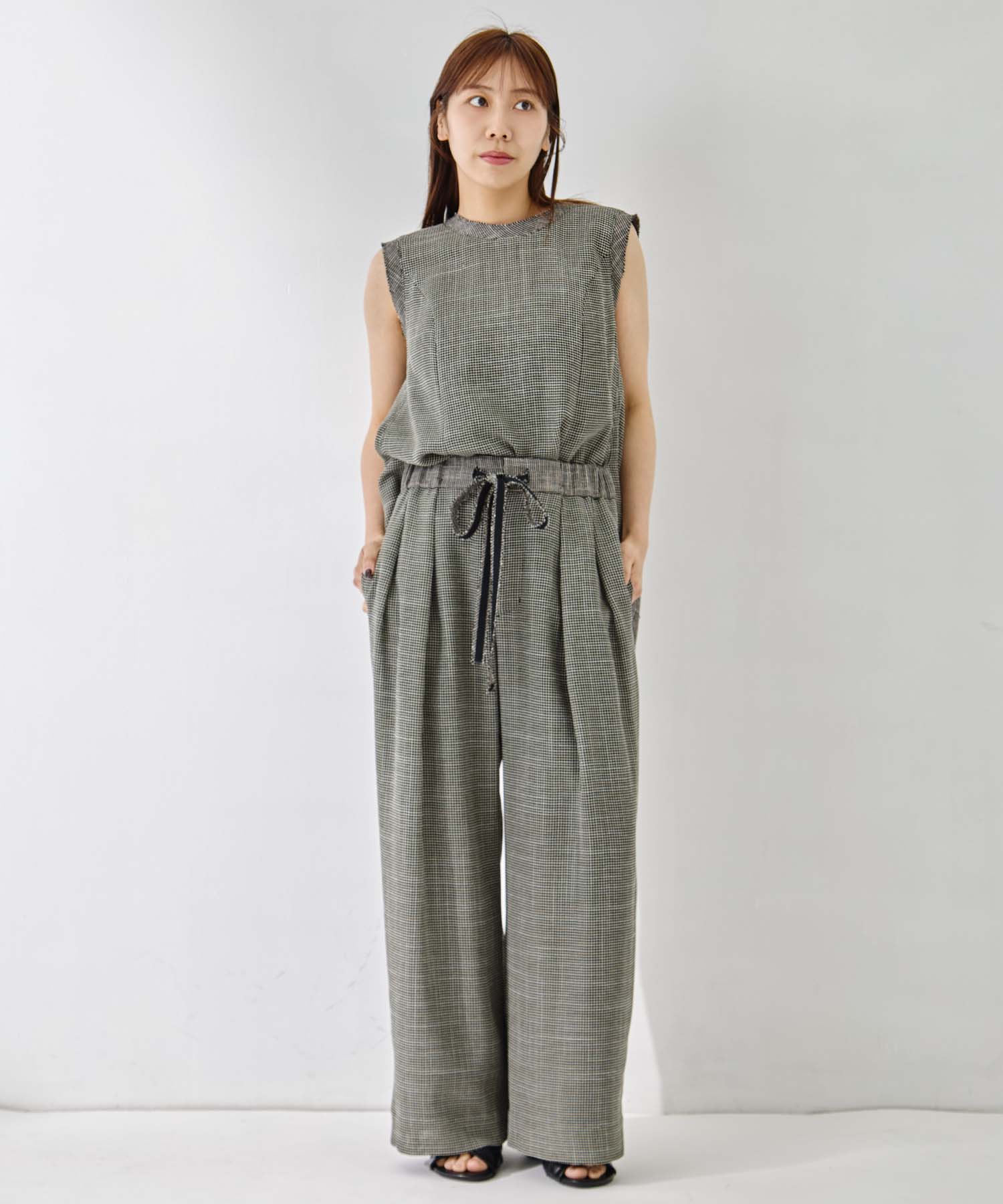 Washable Mesh Relax Trousers STUDIOUS