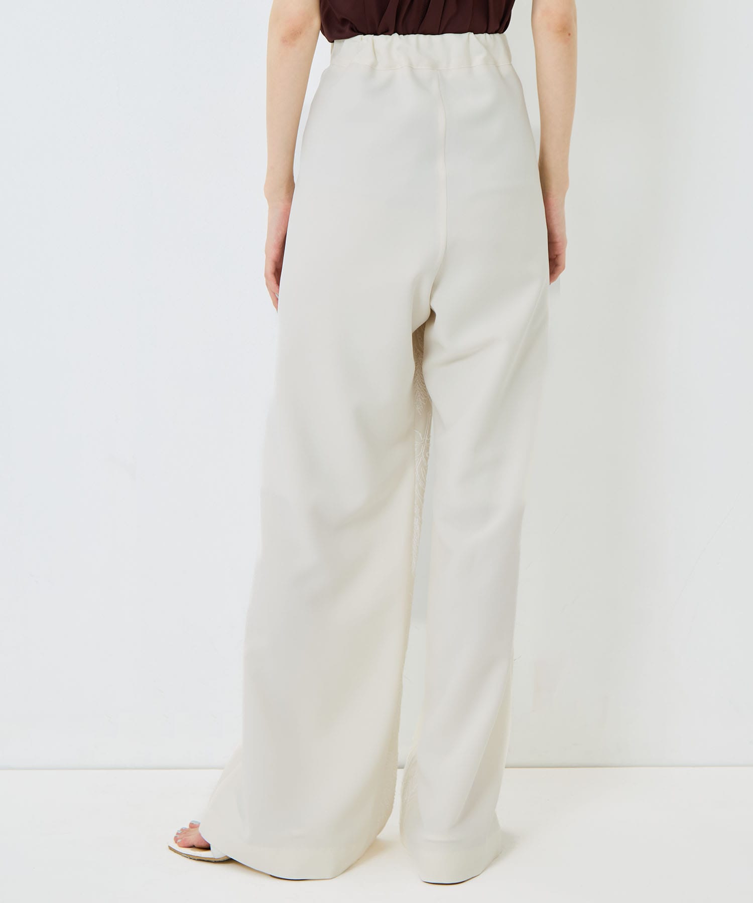 別注 FLOWER LACE POCKET PANTS UJOH