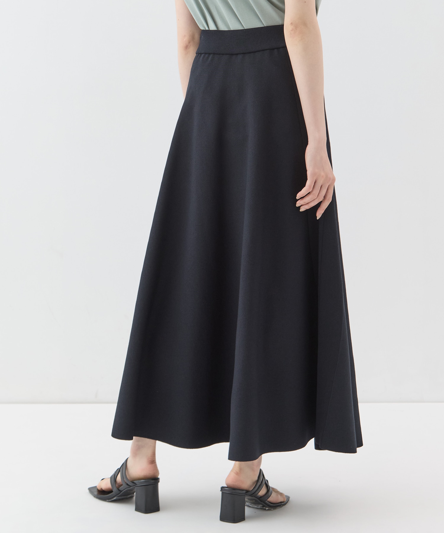 別注knit long flare skirt WRAPINKNOT