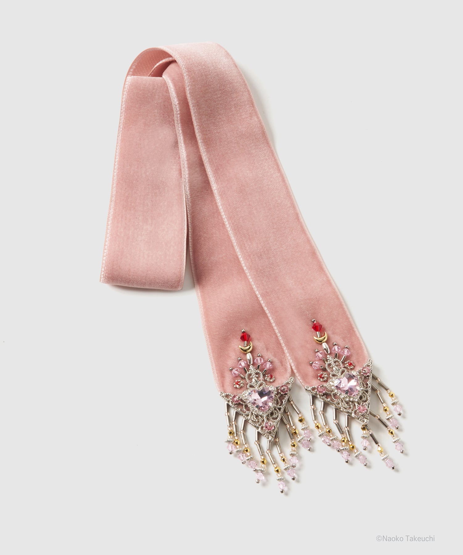 Sailor Chibi Moon crystal silver tip velvet long ribbon tanakadaisuke