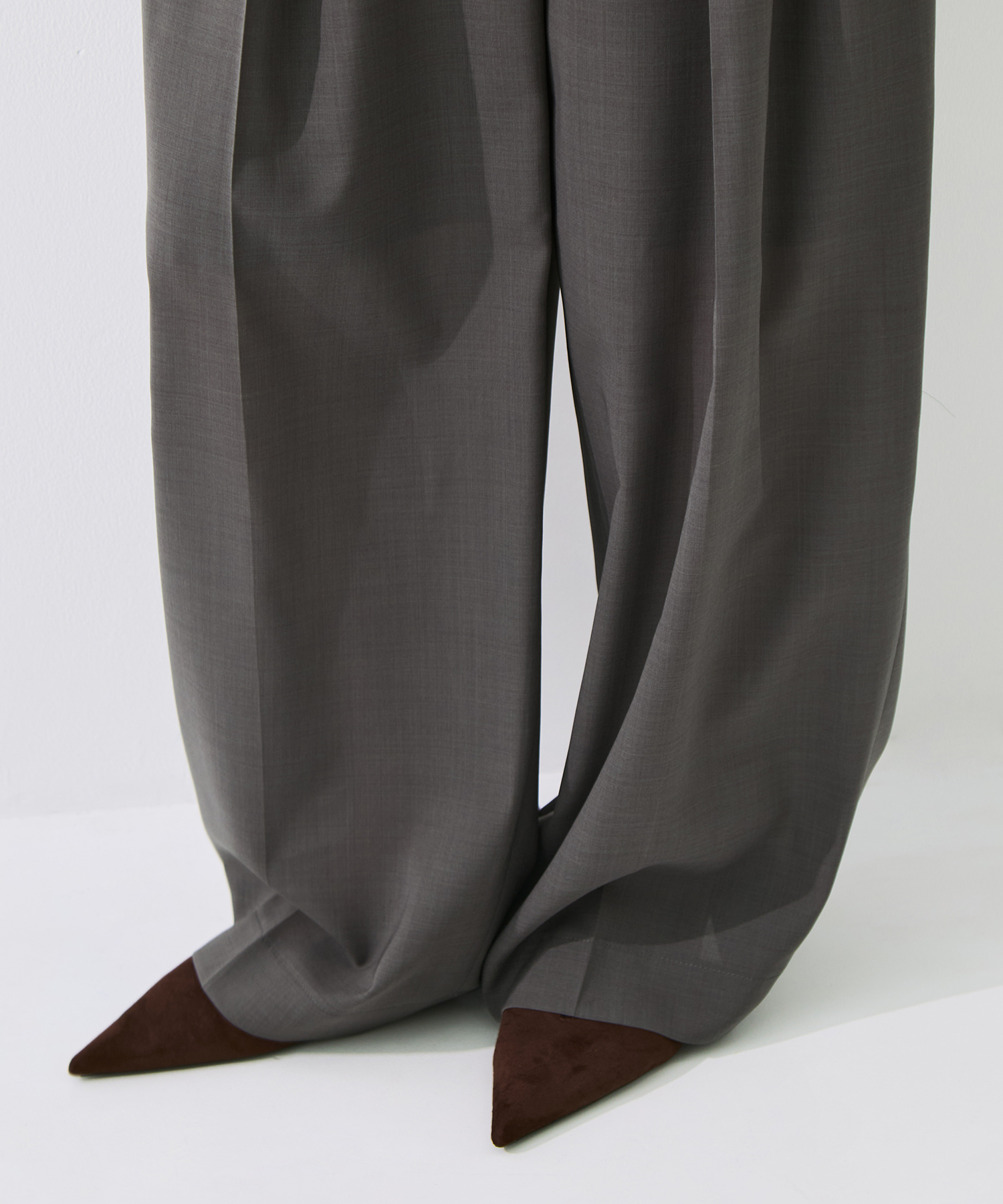 Sheer Double Tucked Trousers STUDIOUS