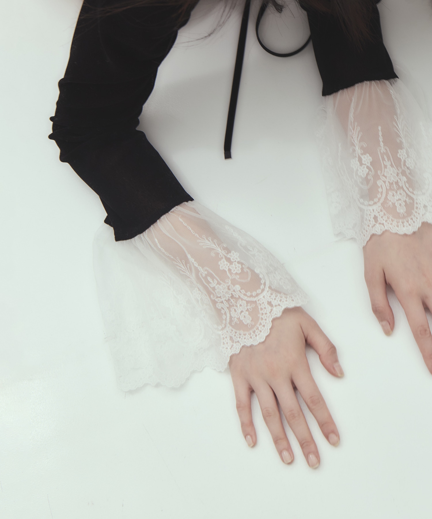 別注 flocky tulle pullover tanakadaisuke