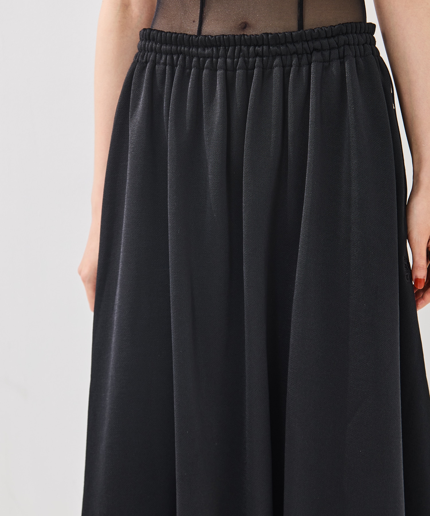 Ballon Track Skirt -Bright jersey Needles