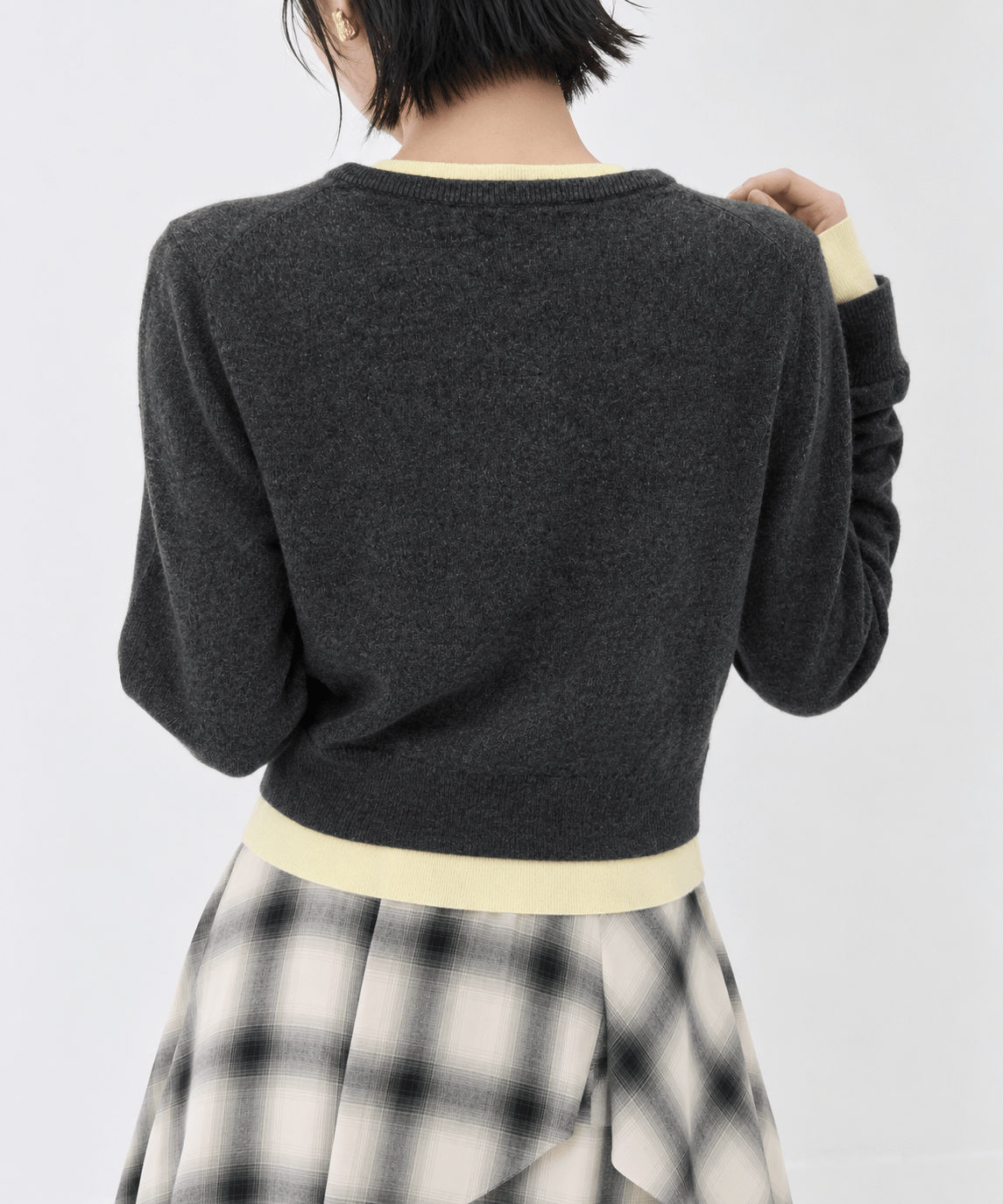 Double Layer Knit Cardigan STUDIOUS