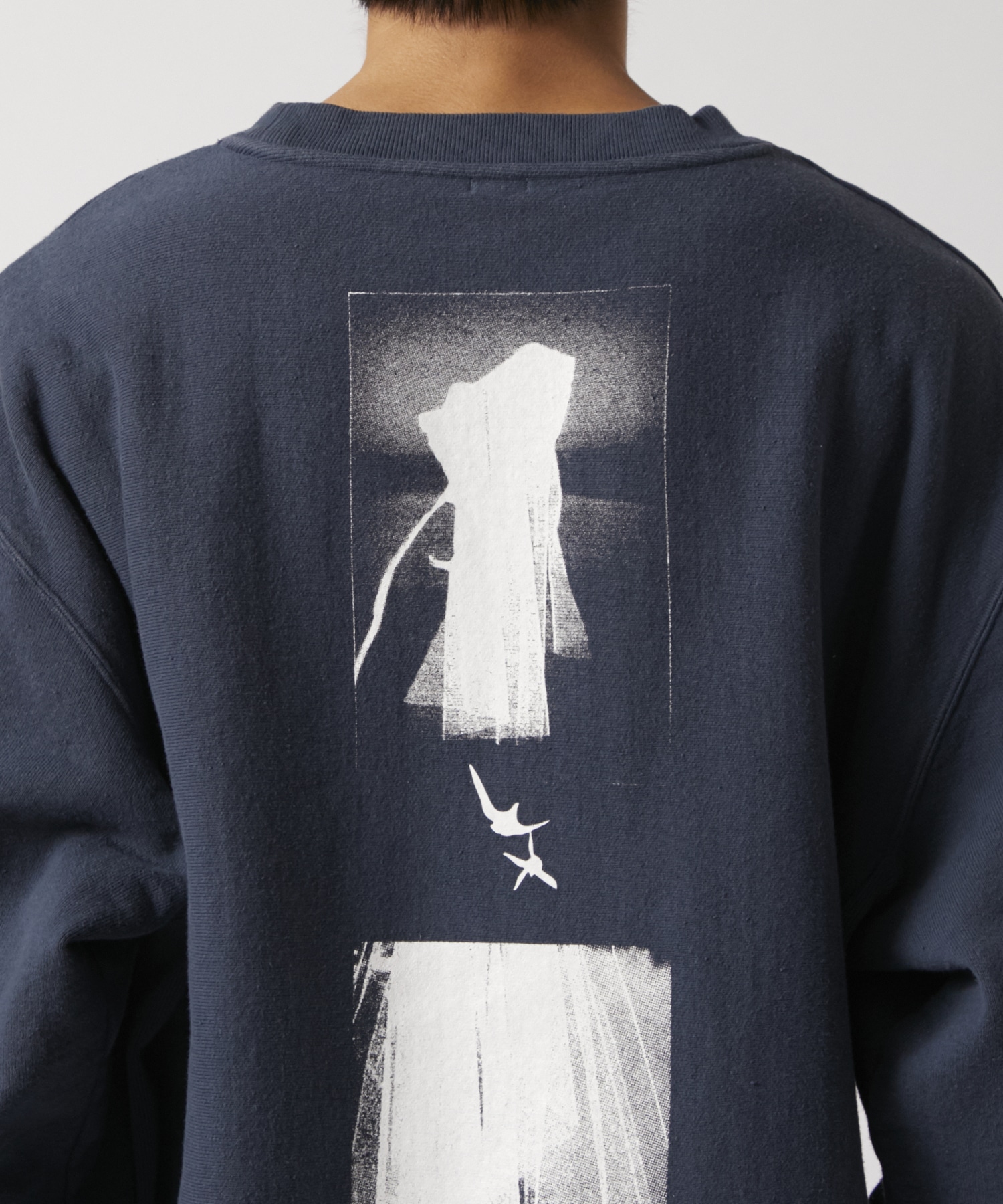 Overdyed Sweat Shirts in a haze Fujimoto