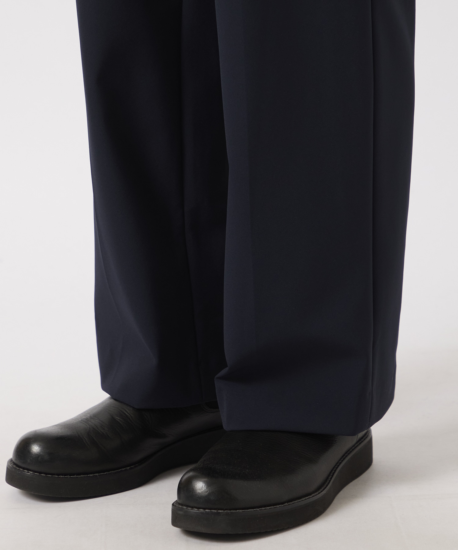 STRETCH WIDE SLACKS Midorikawa