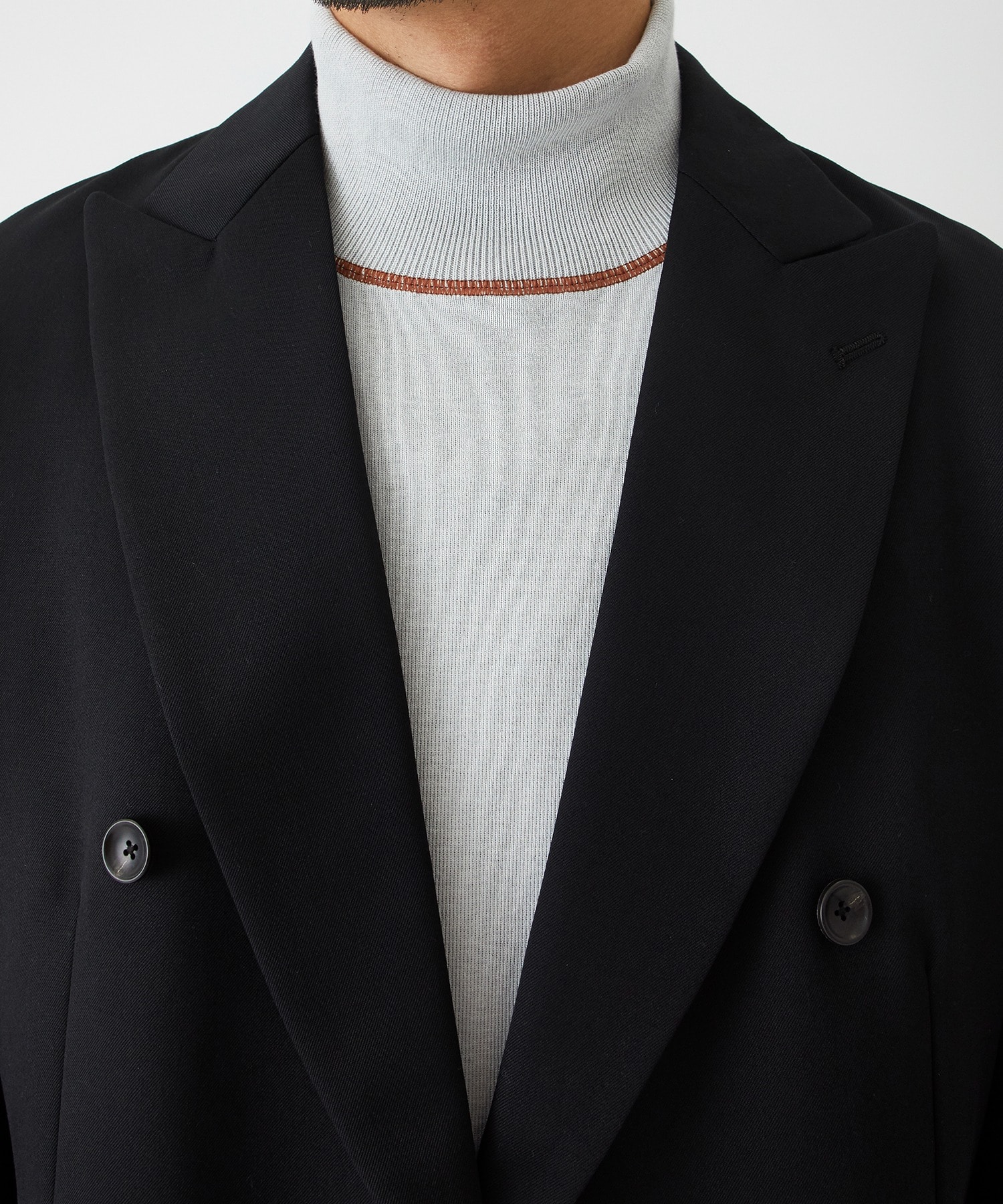 WOOL TWILL BELTED JACKET LiNoH