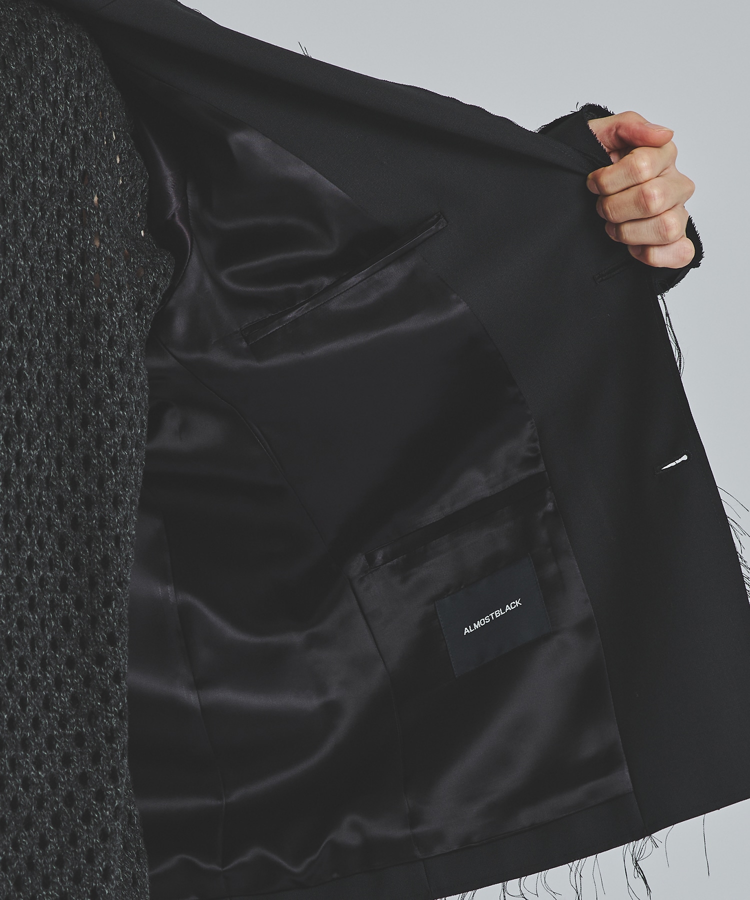 INSIDE OUT DESIGN JACKET｜ALMOSTBLACK