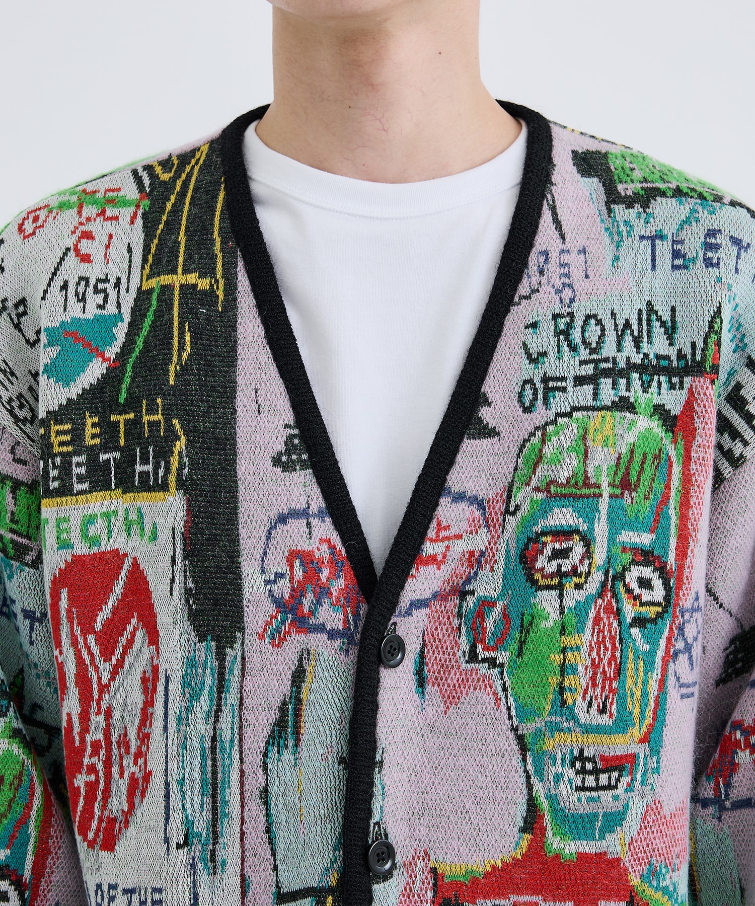 WACKOMARIA BASQUIAT MOHAIR SWEATER 22fw3 carlo.mx