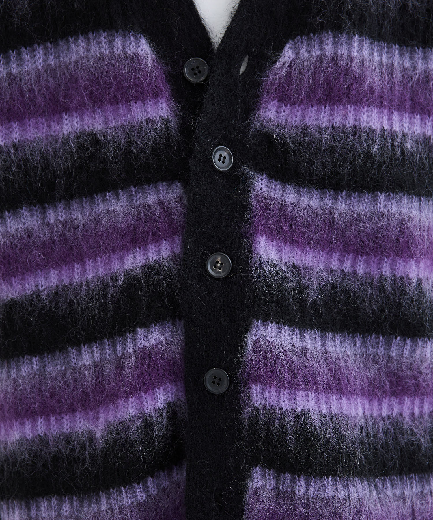 高品質国産】 DISCOVERED - DISCOVERED MOHAIR BORDER KNIT CARDIGANの