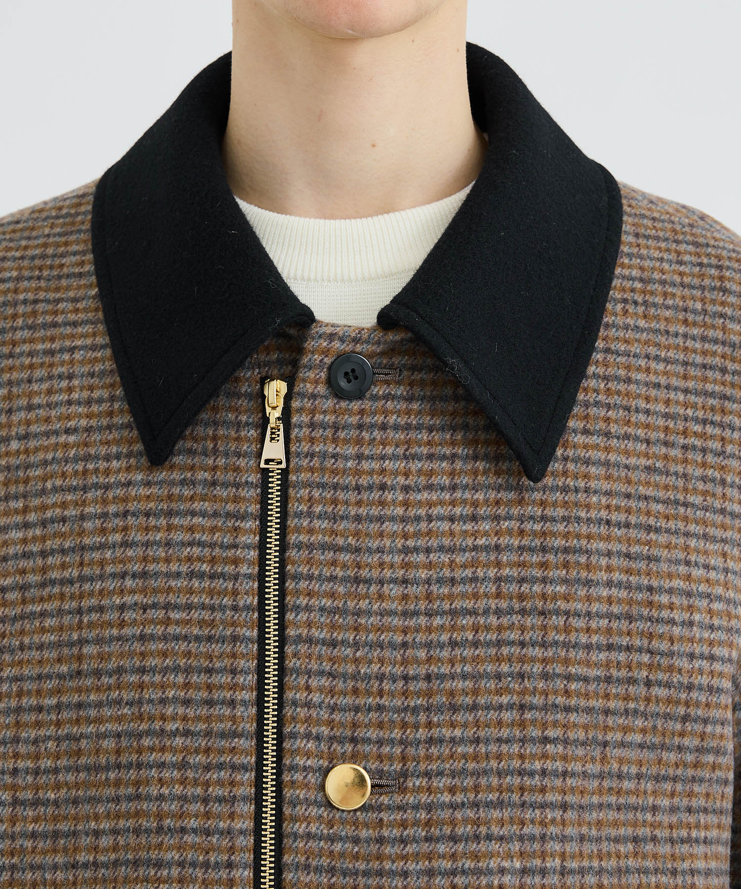 別注>ZIP CHECK COAT｜CULLNI