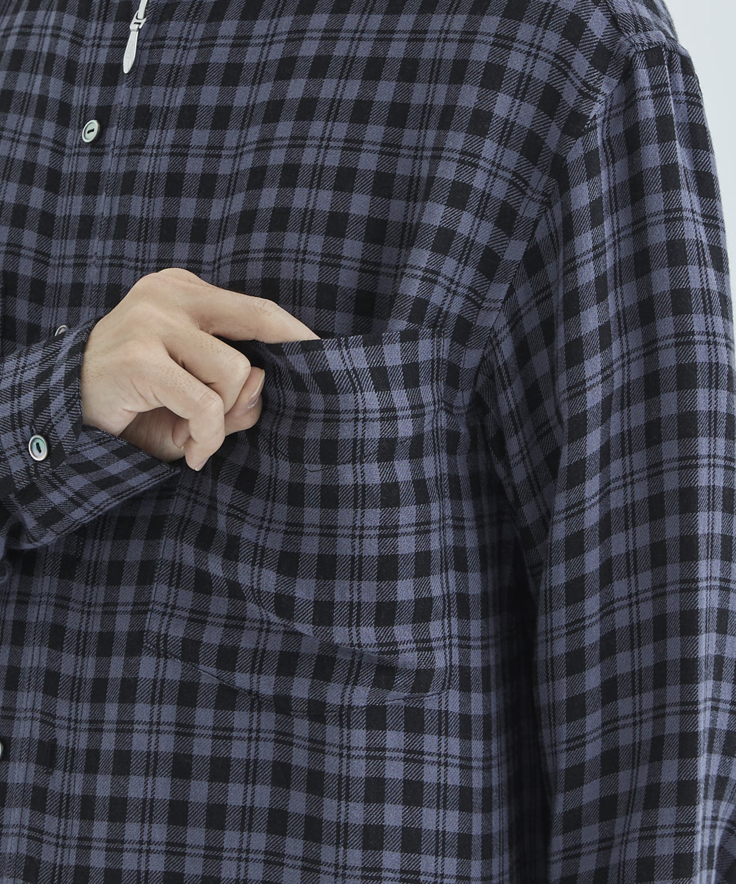 ZIP-UP PLAID SHIRT | M A S U