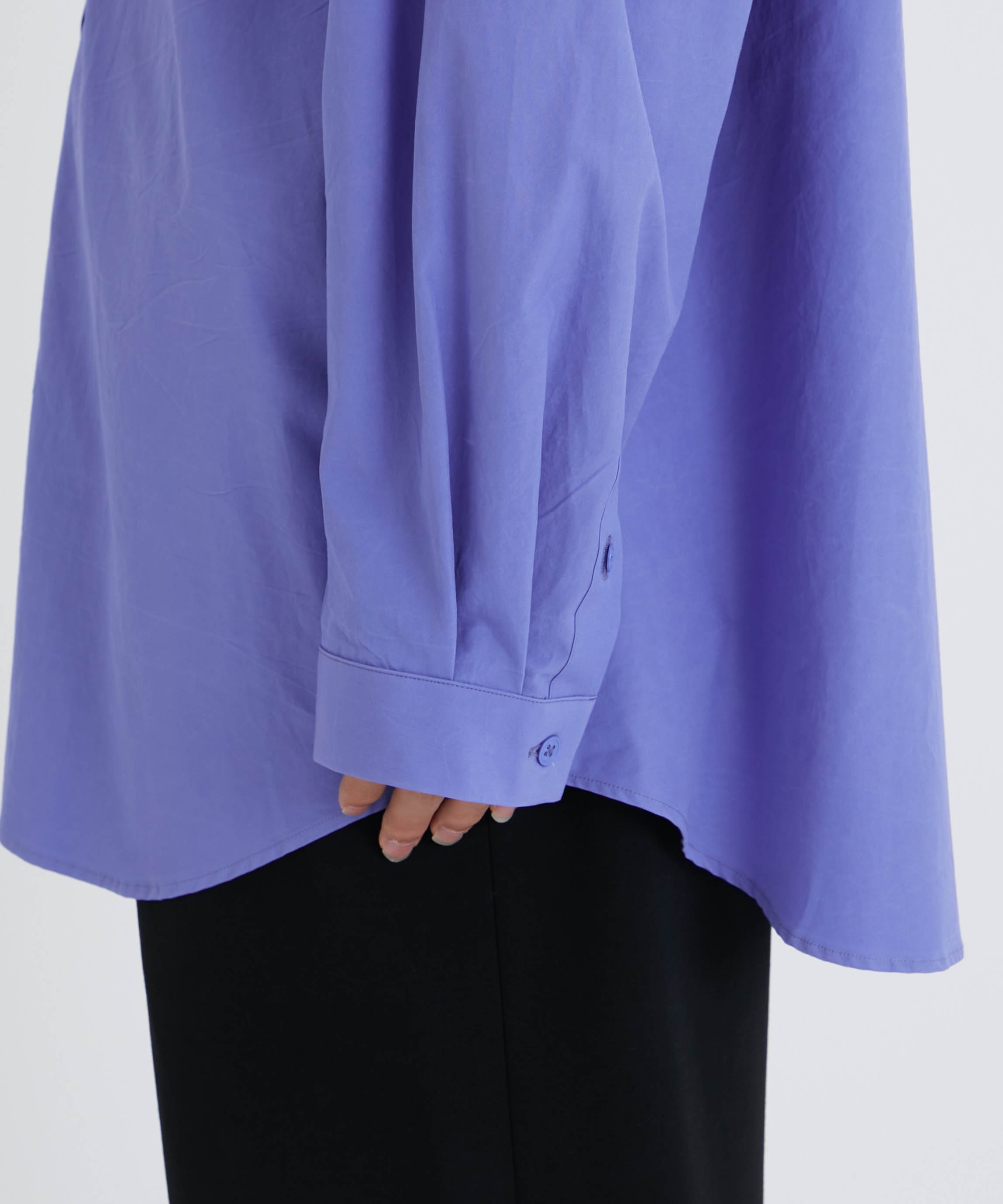 SHRINK BROAD OVERSIZED SHIRT｜ATON