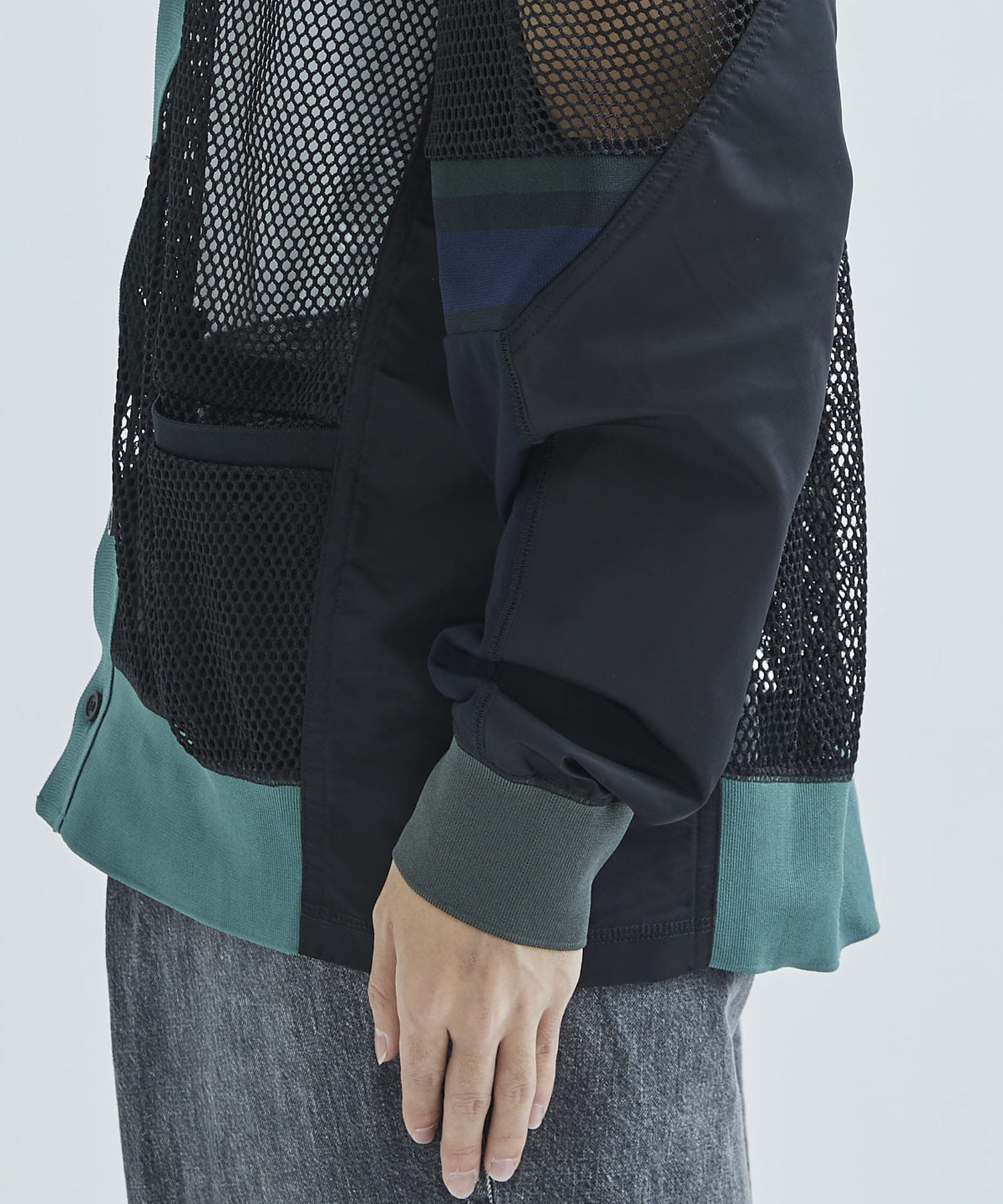 Mesh jersey cardigan｜TOGA VIRILIS