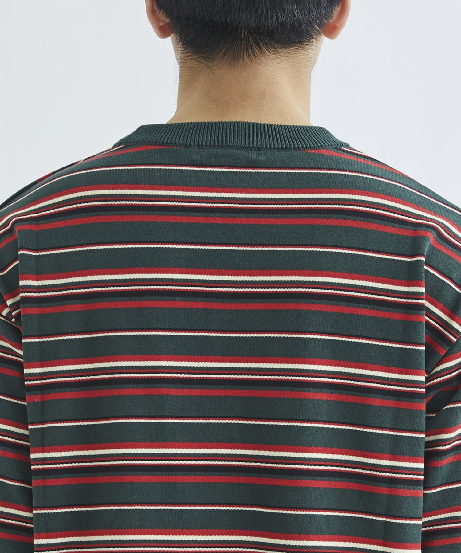 BORDER KNIT S/S TEE F-LAGSTUF-F