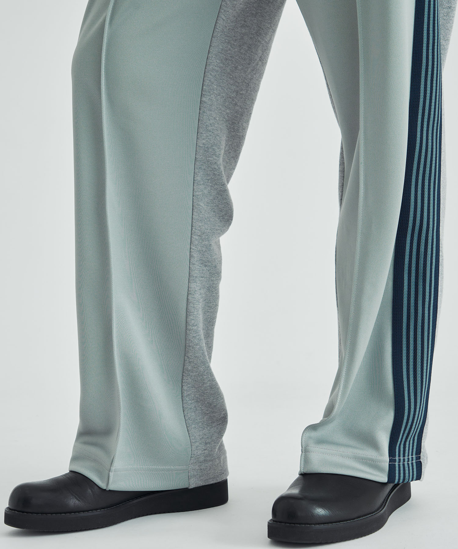 別注>ストレートTrack Pant Combination - Poly Smooth＆Sweat｜STUDIOUS