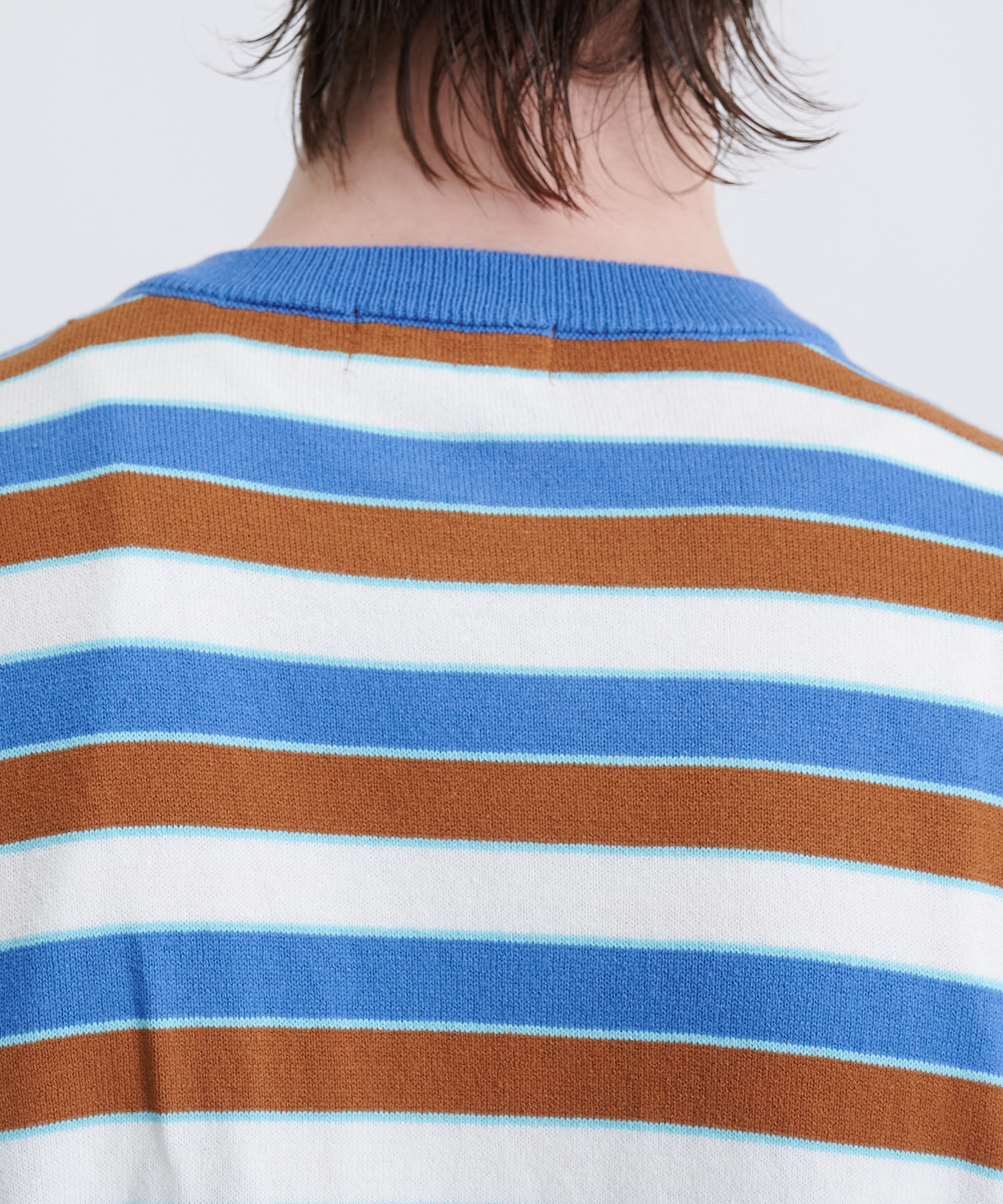 STRIPE LS COTTON SWEATER F-LAGSTUF-F