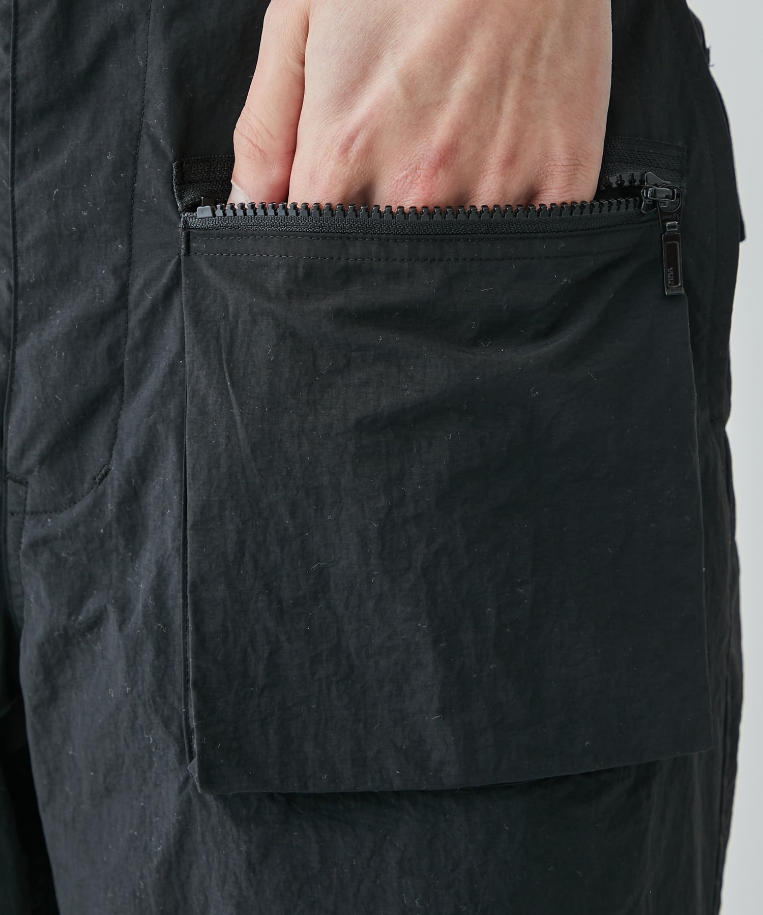 Cargo Pocket Nylon Wide Trousers MATSUFUJI