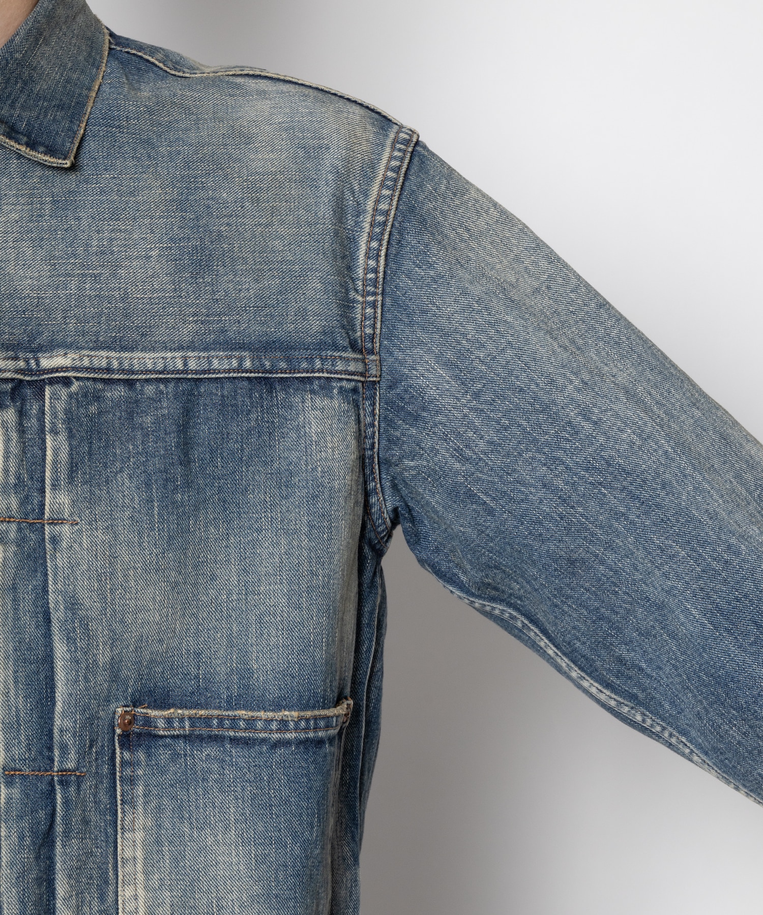 FADED MODERN DENIM JACKET SUGARHILL