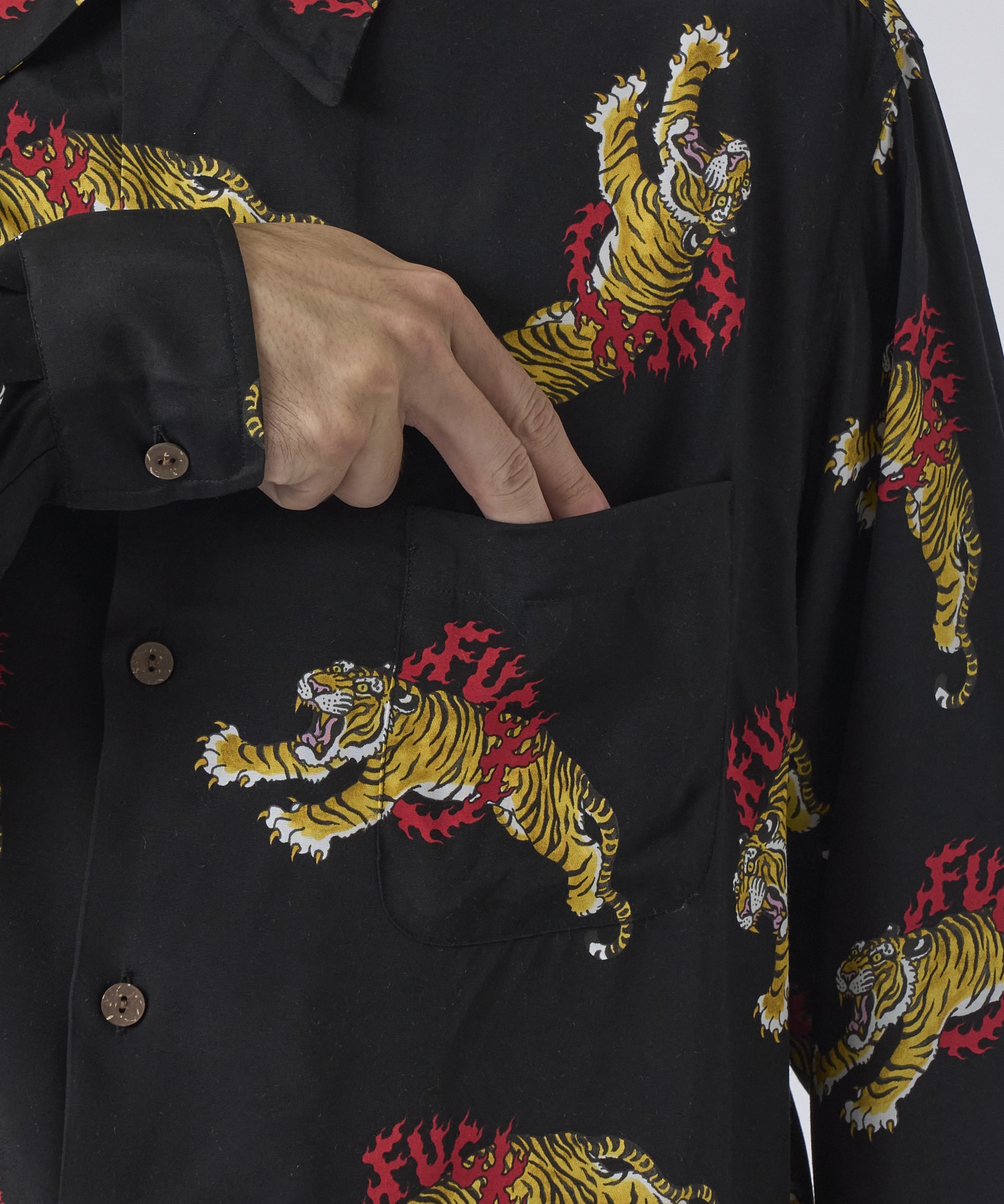 TIM LEHI / HAWAIIAN SHIRT L/S WACKO MARIA