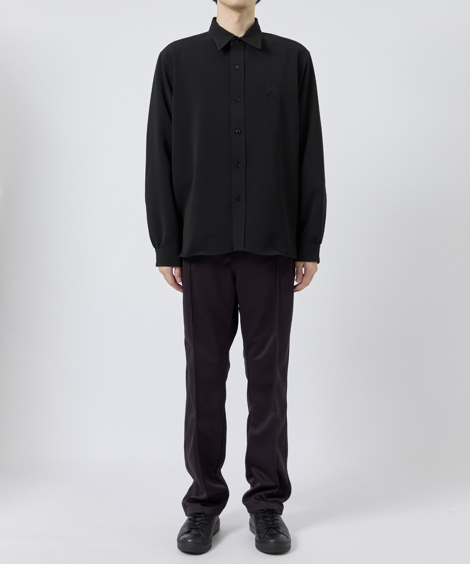 〈別注〉Work Shirt - PE/R/PU Cavalry Twill NEEDLES