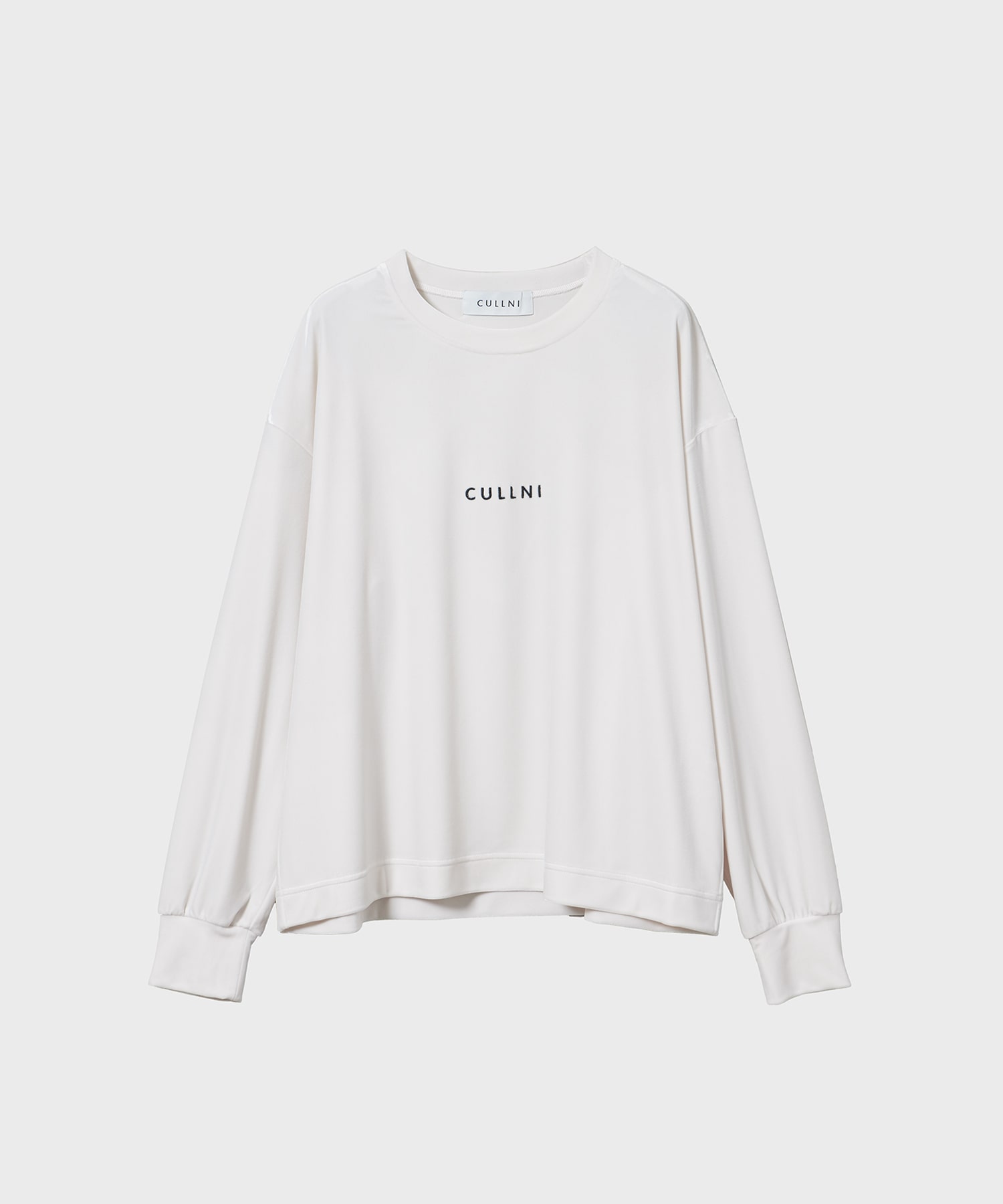 CULLNI Logo Embroidery Stretch Velou Pullover CULLNI