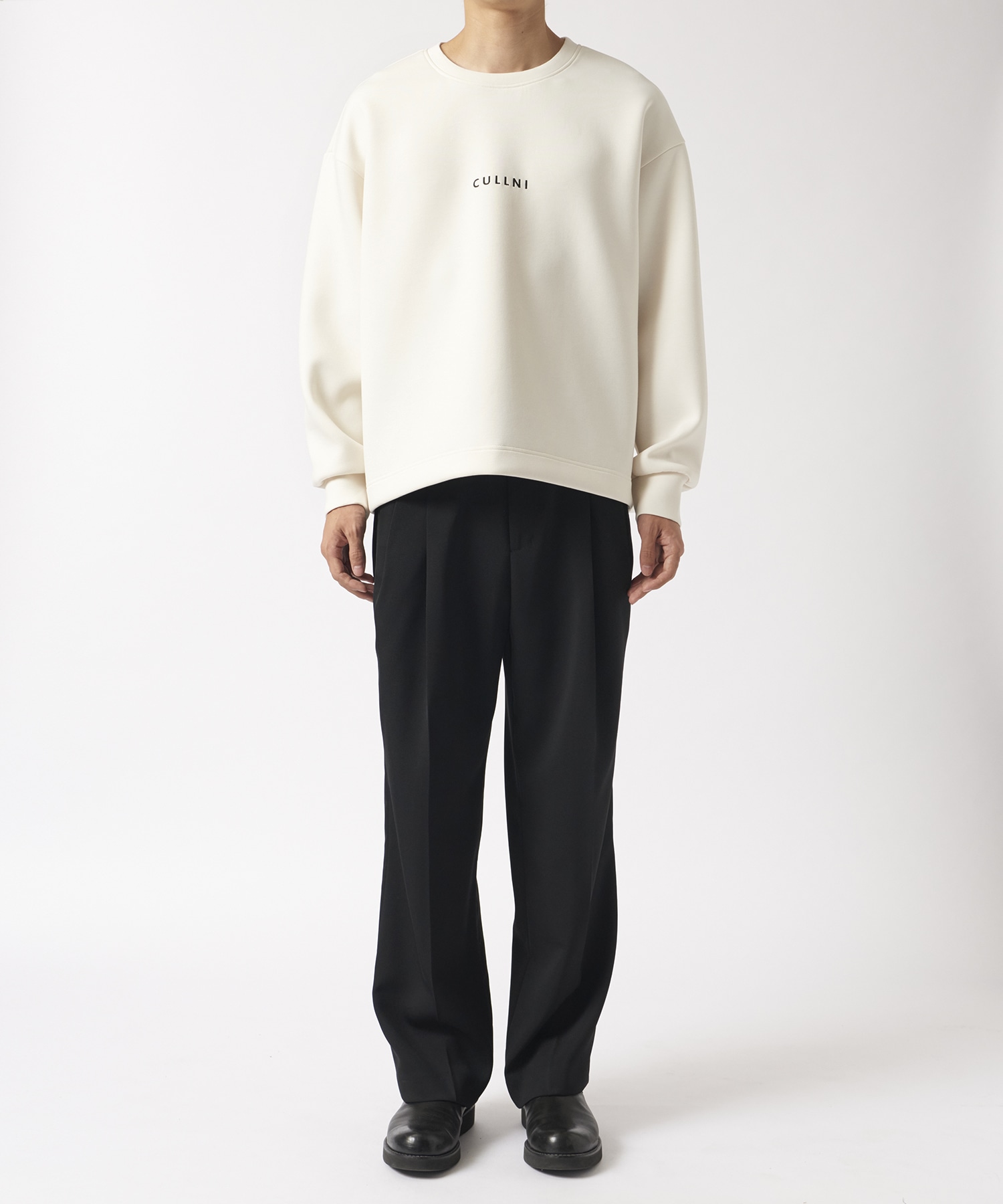 CULLNI Logo Embroidery Double Knit Pullover CULLNI