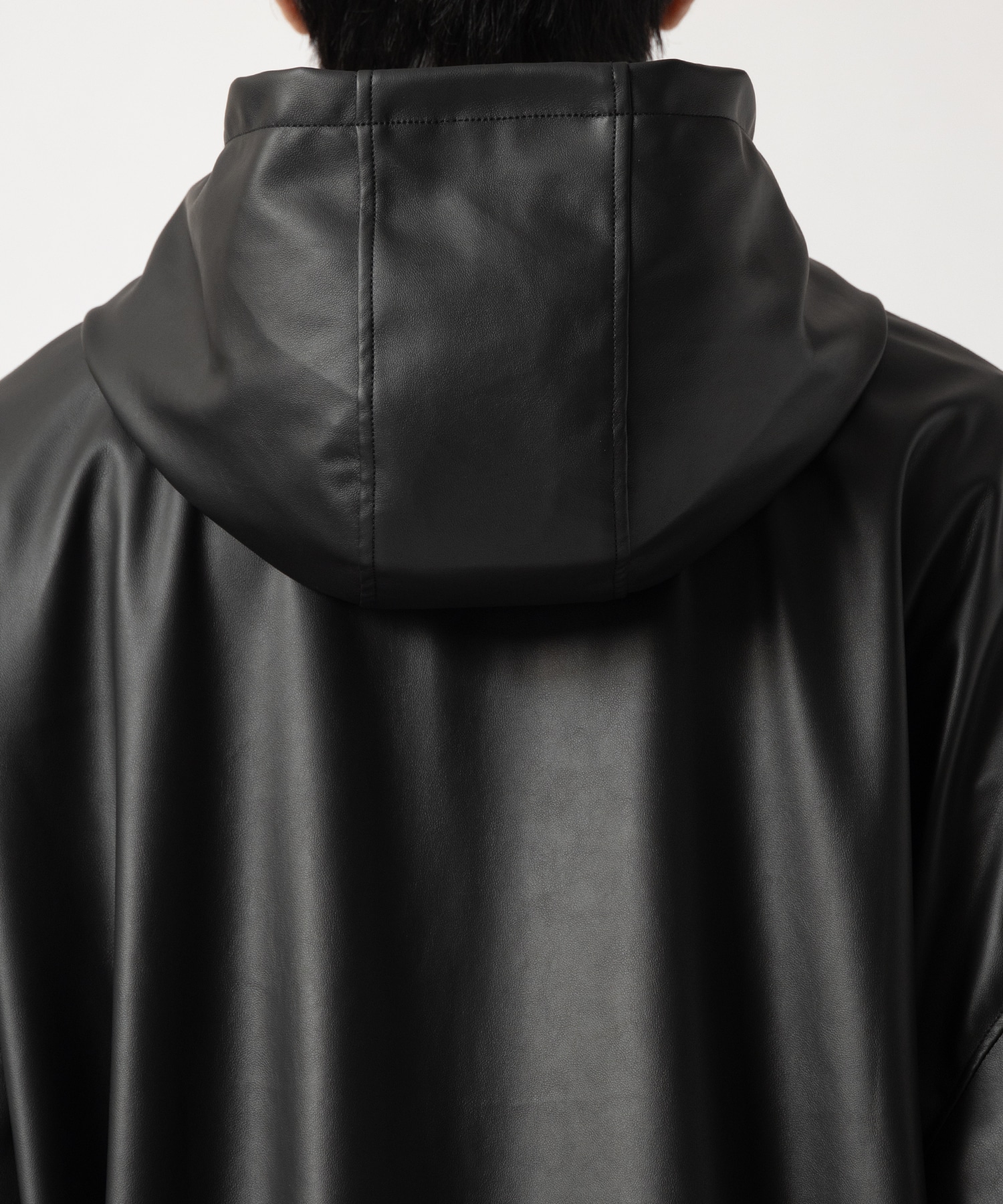 Faux Leather Hoodie BASICKS