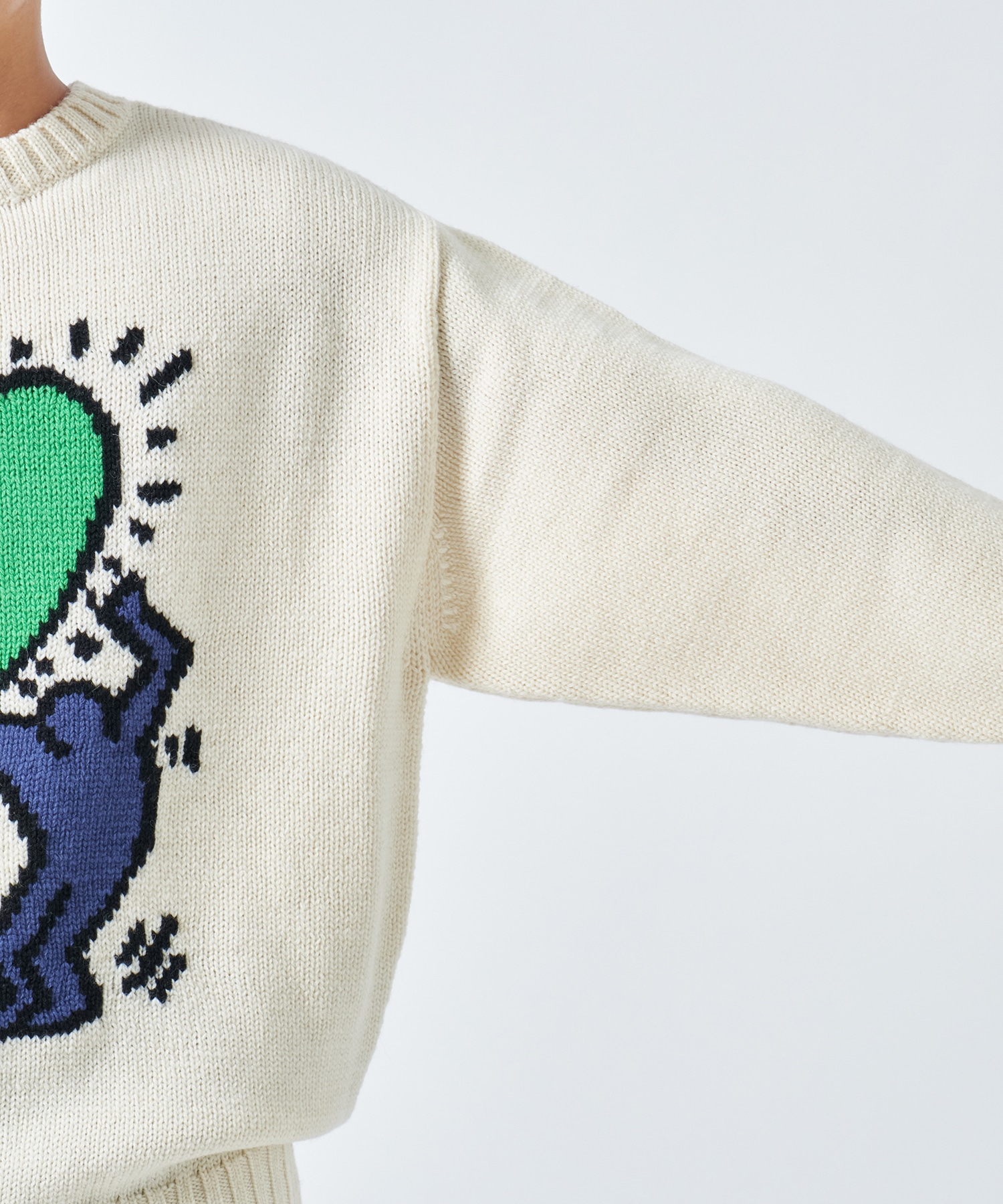 KEITH HARING / CREW NECK SWEATER ( TYPE-2 ) WACKO MARIA