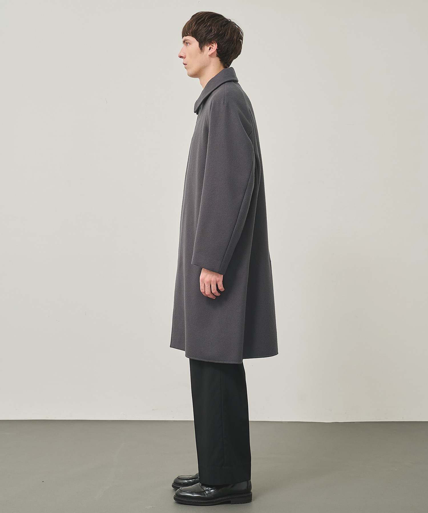 RIVER MELTON BAL COLLAR COAT STUDIOUS