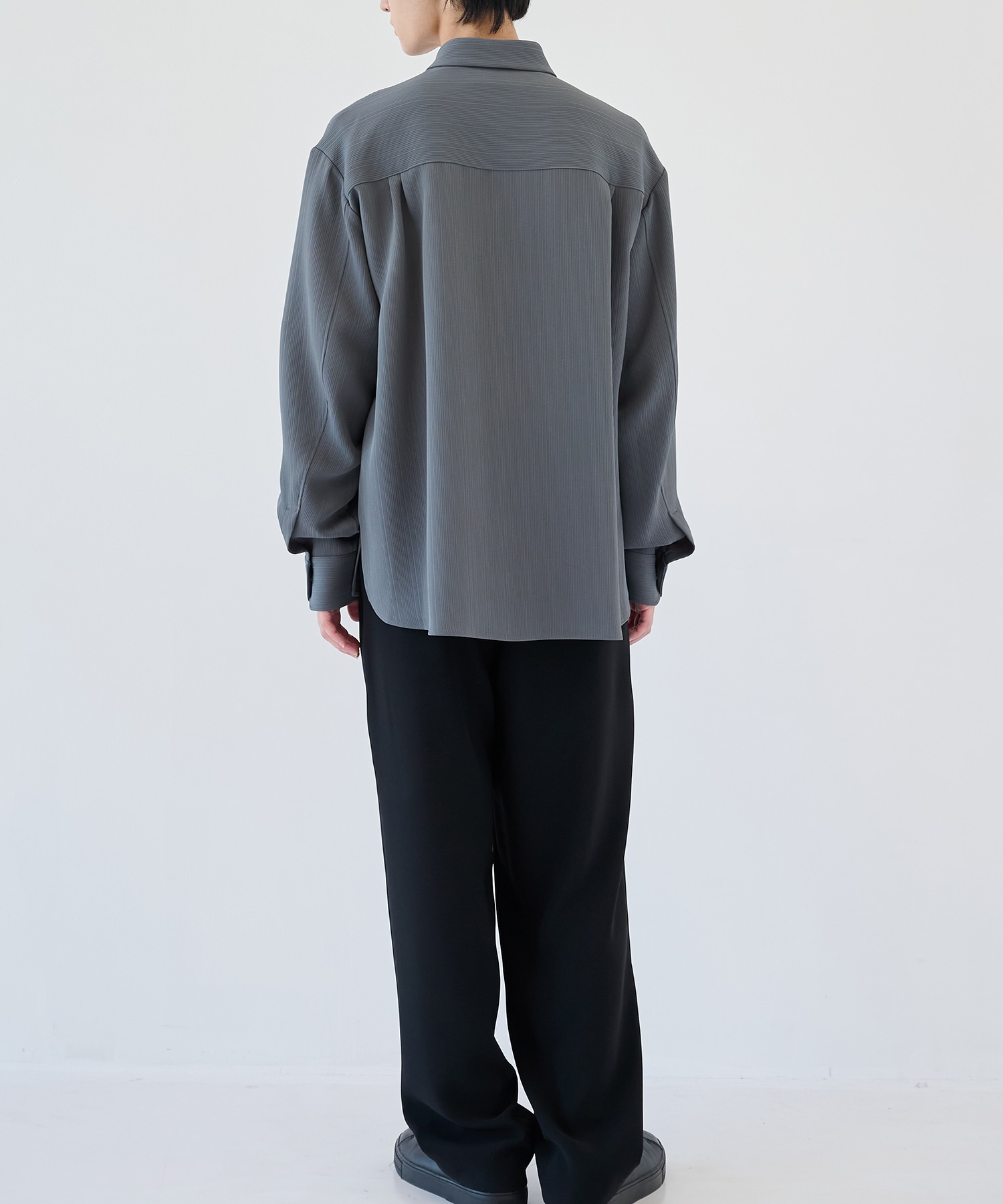 別注 Minimal Pocket L/S PLEATS SHIRTS CULLNI