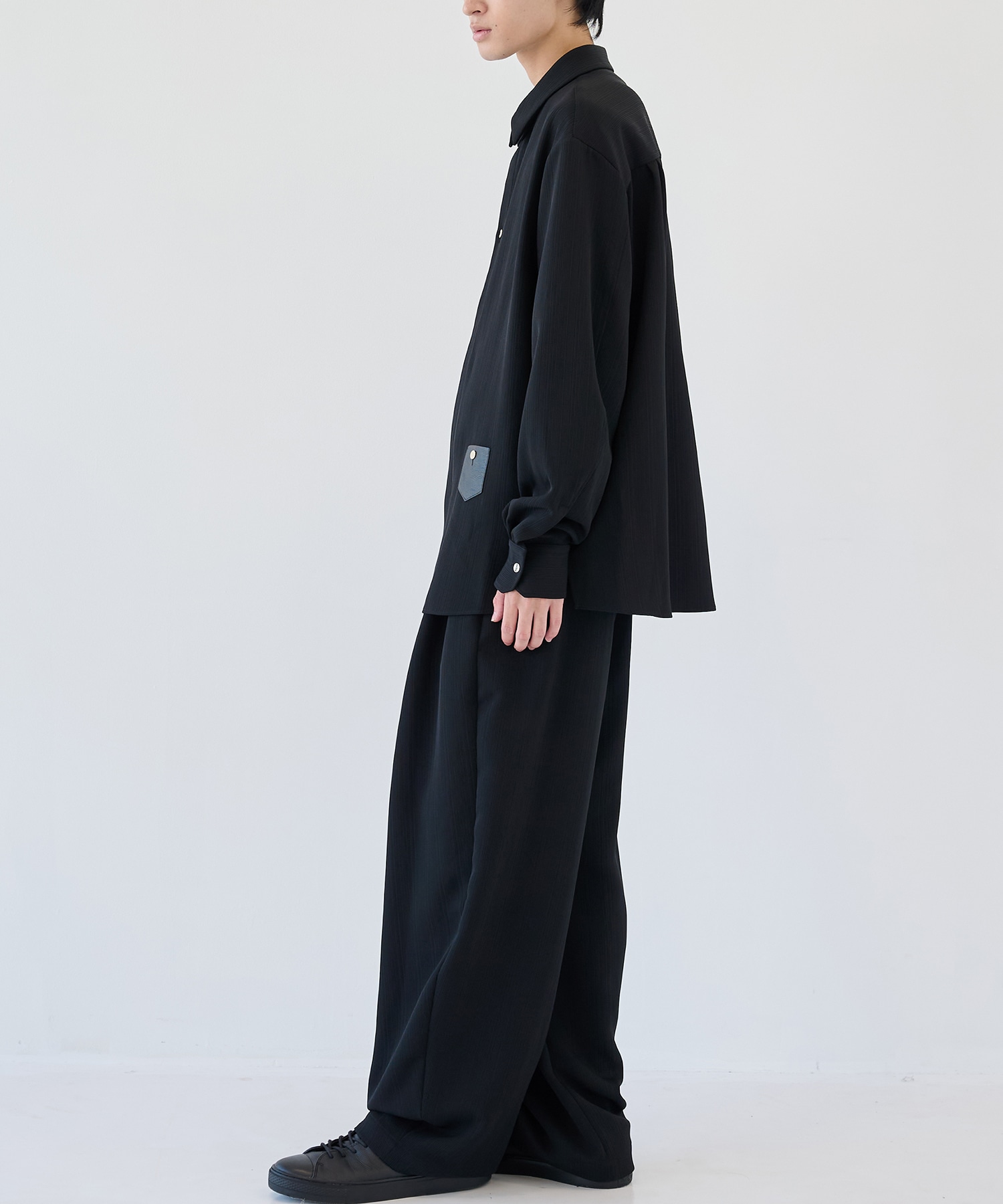別注 Minimal Pocket L/S PLEATS SHIRTS CULLNI