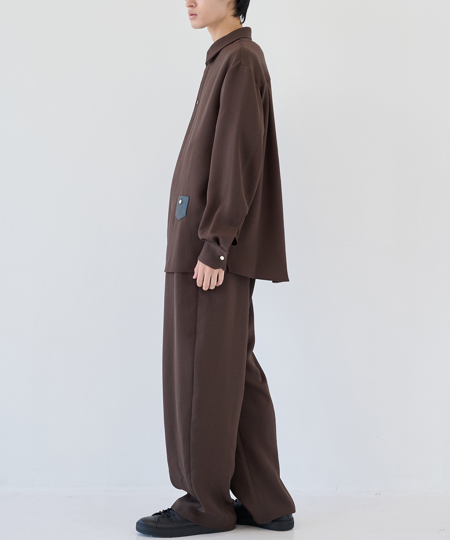 別注 Minimal Pocket L/S PLEATS SHIRTS CULLNI
