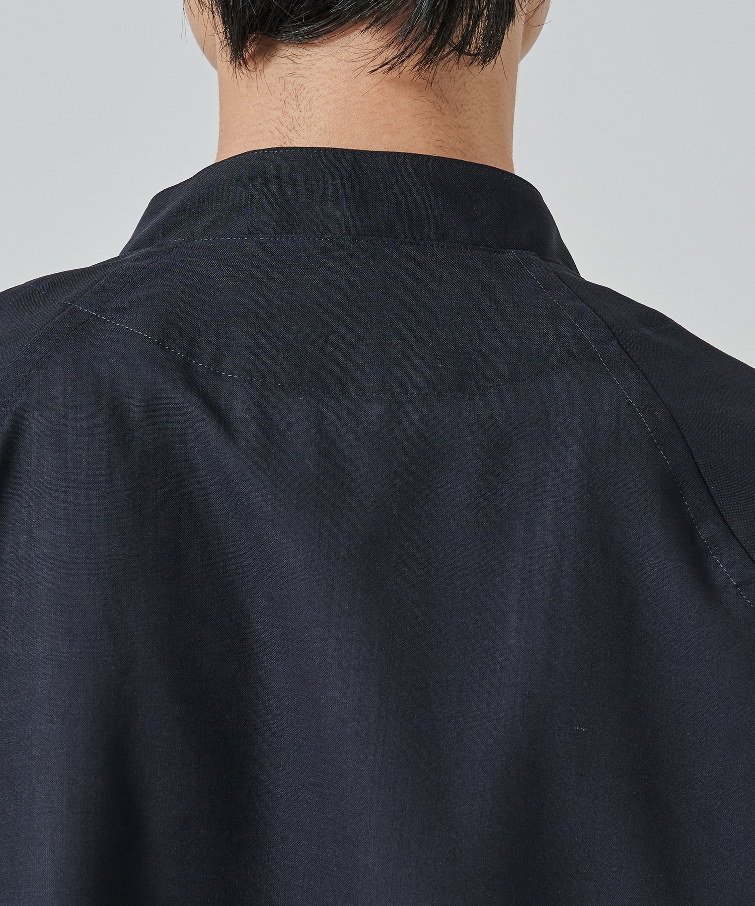 STAND COLLAR SHORT-SLEEVED SHIRT IRENISA