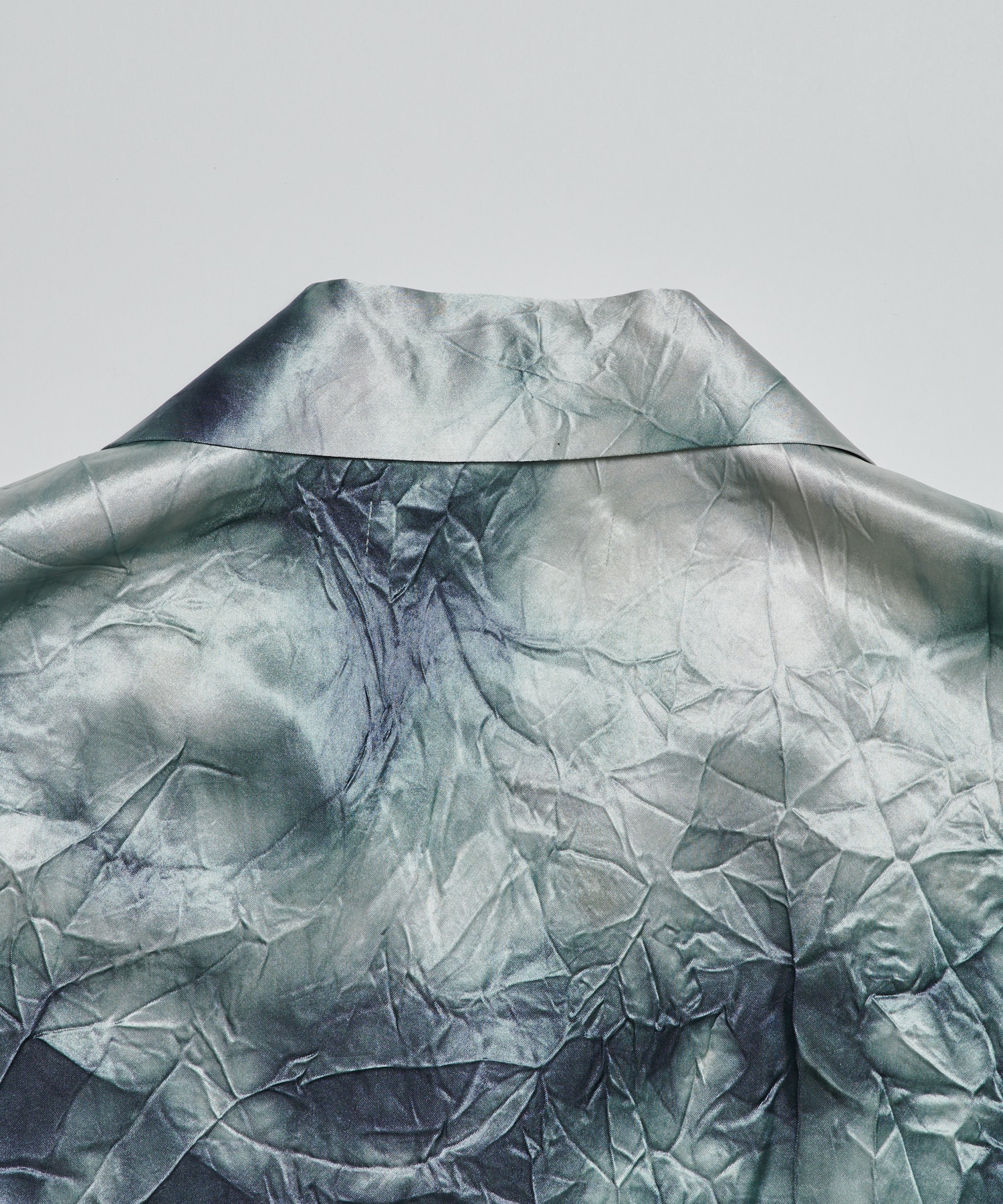 Slit Sleeve Open Collar Shirt UJOH HOMME