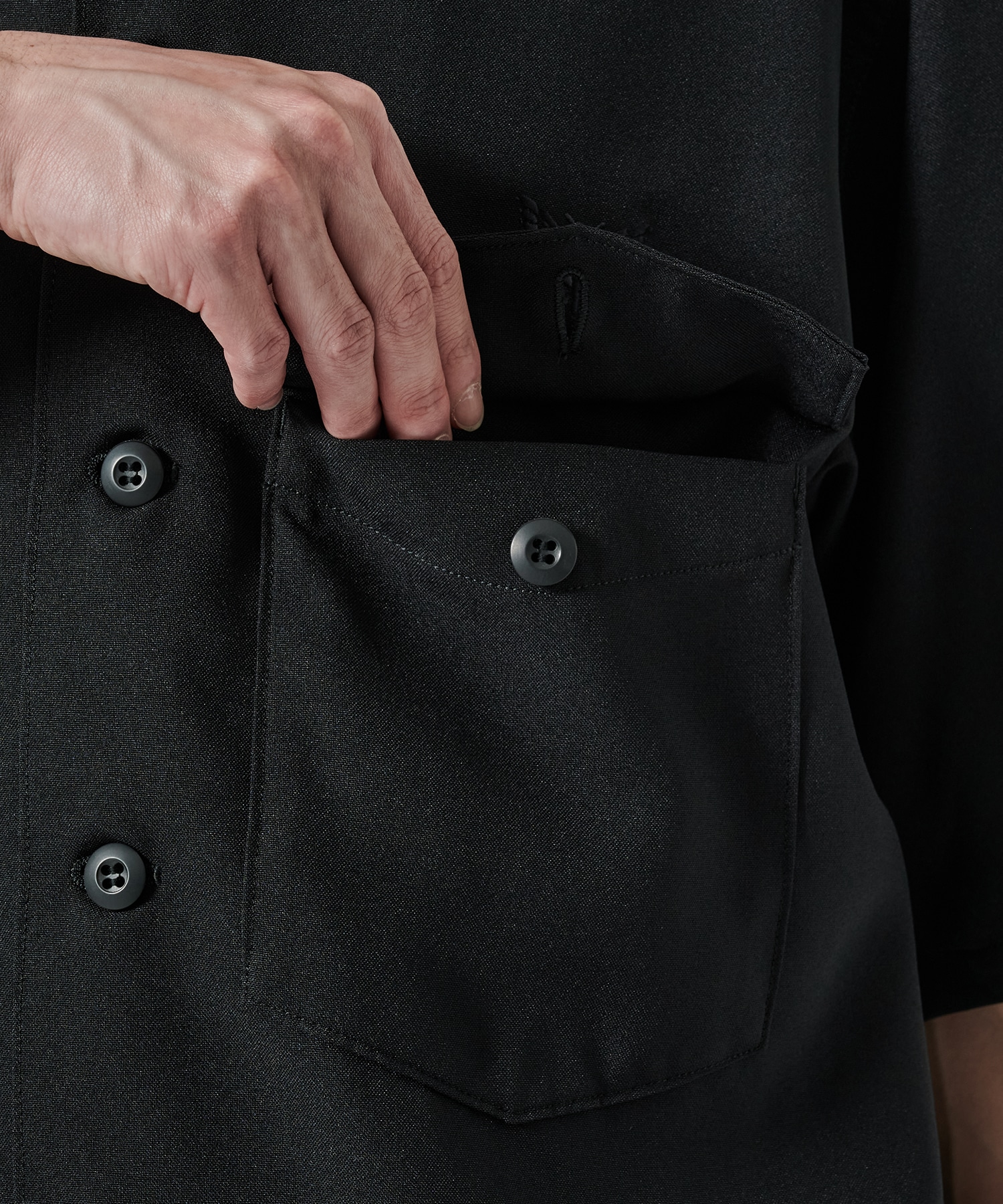 〈別注〉 BDU S/S Shirts- BLACK NEEDLES