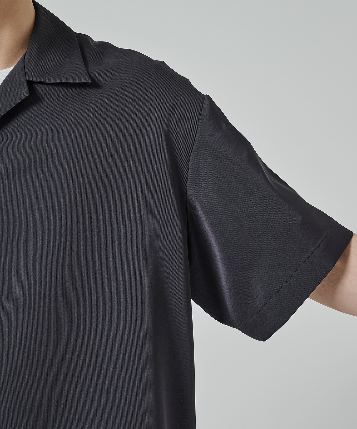 Dry Stretch Twill Drawstring Open Coller Short Sleeve Jaket CULLNI