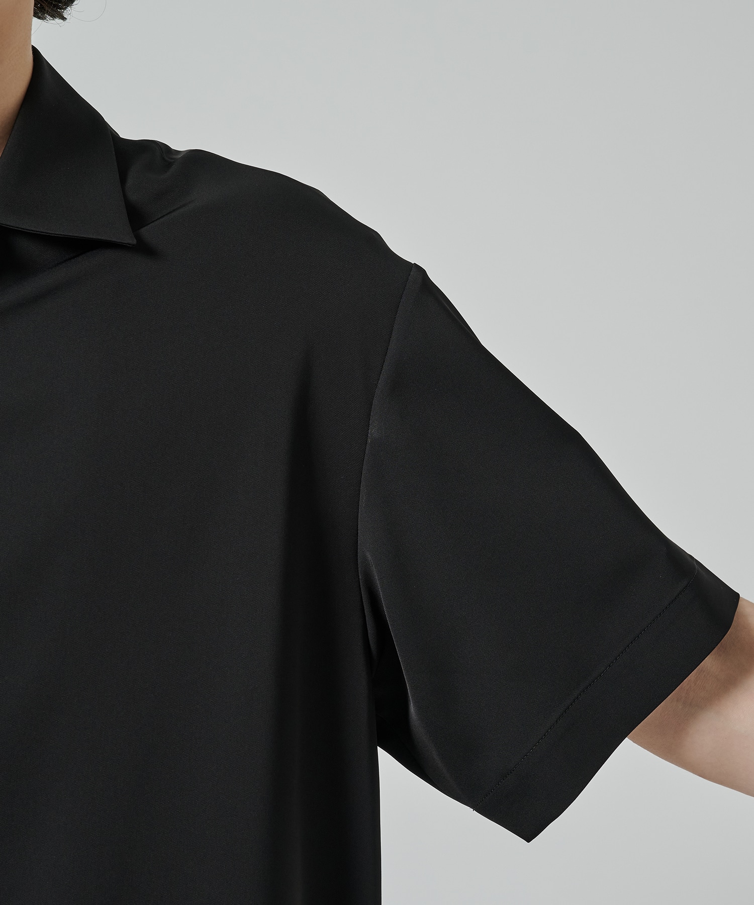 Dry Stretch Twill Drawstring Open Coller Short Sleeve Jaket CULLNI