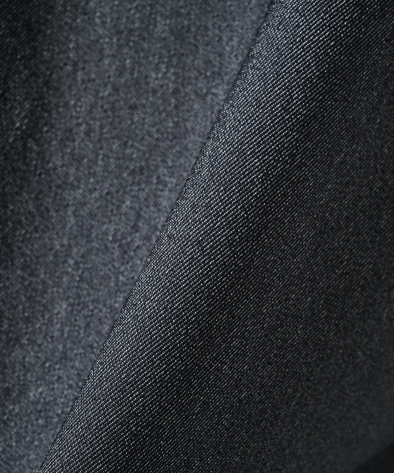 Faux Denim Front Fly Chin Tab Shirt CULLNI
