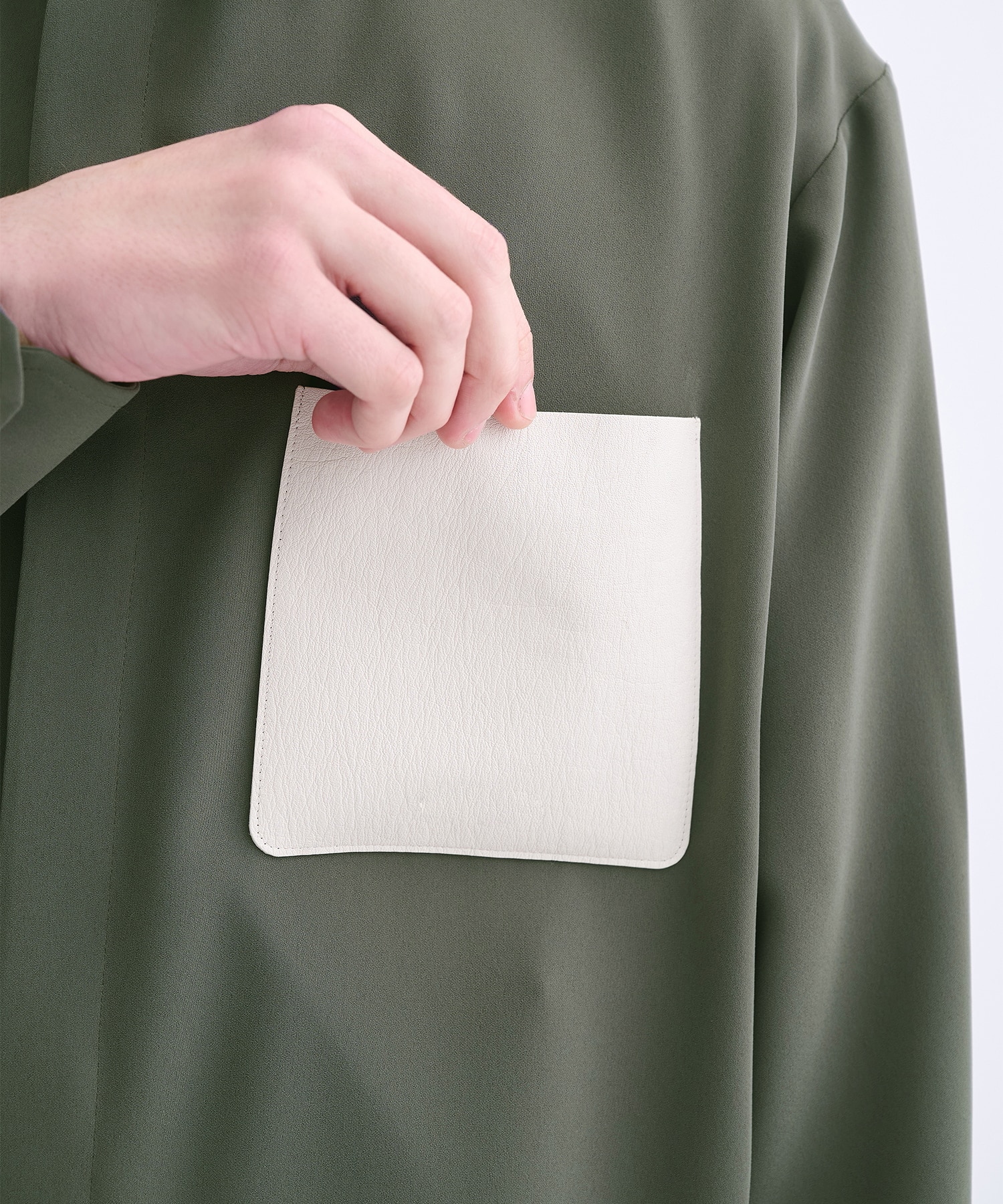 別注 Leather Pocket L/S Shirts CULLNI