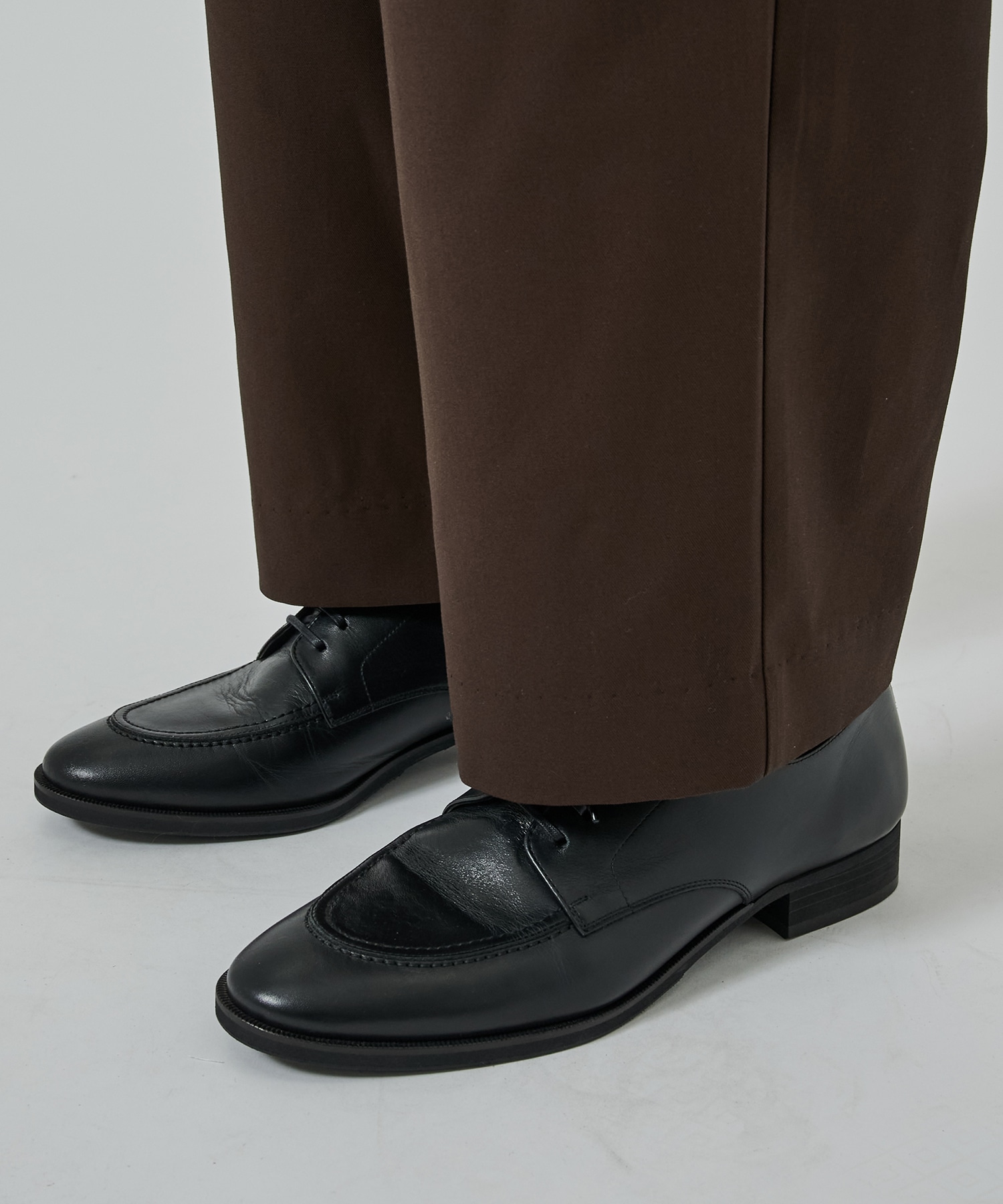 オーガニックコットン 40/2 ギャバジン / ダブルプリーテッドイージートラウザーズ MARKAWARE/marka