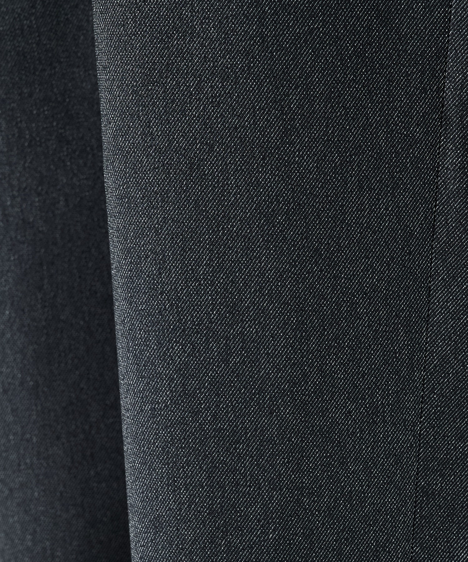 Faux Denim 1Tuck Semi Wide Pants with Long Belt CULLNI