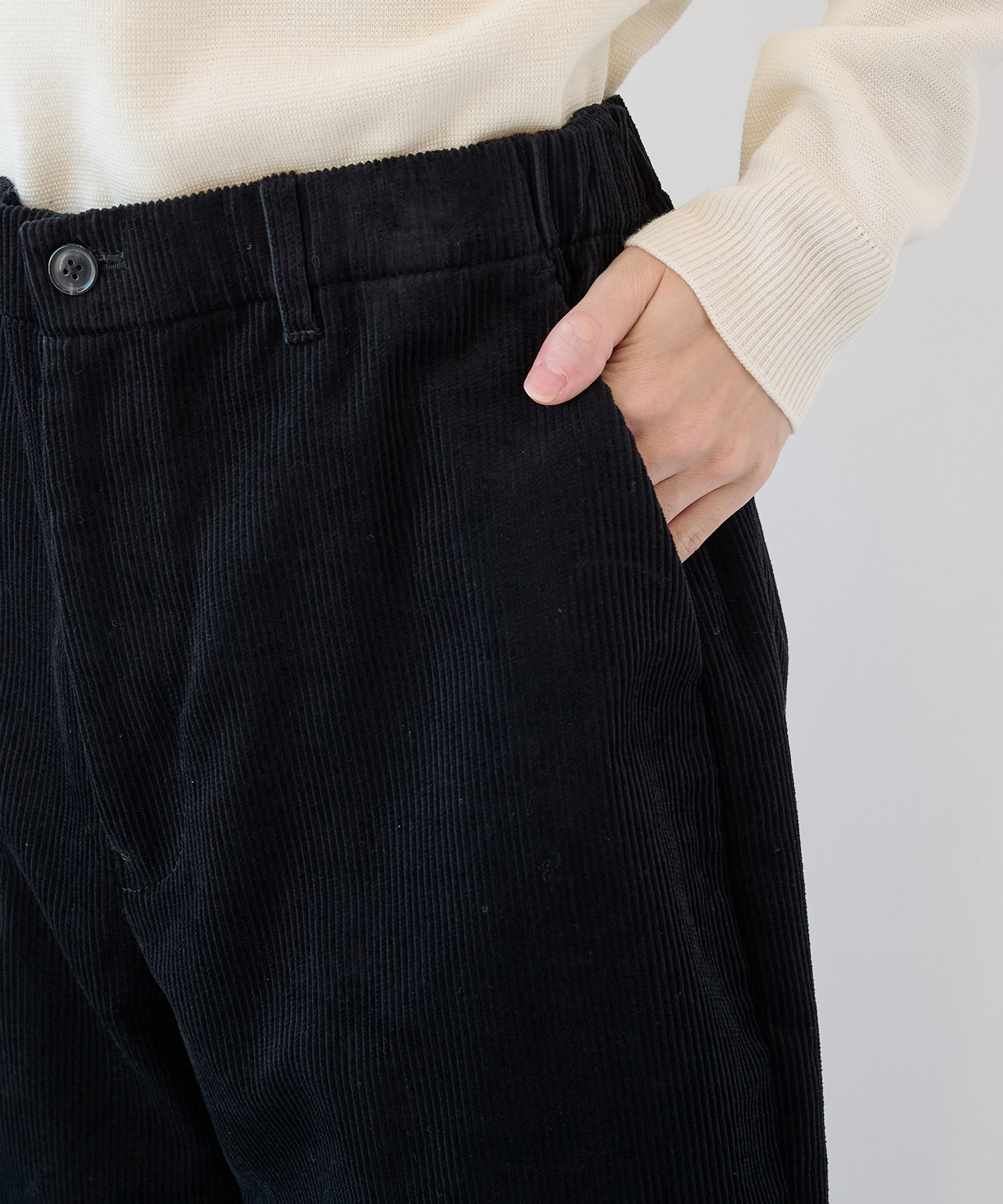 CORDUROY WIDE PANTS STUDIOUS