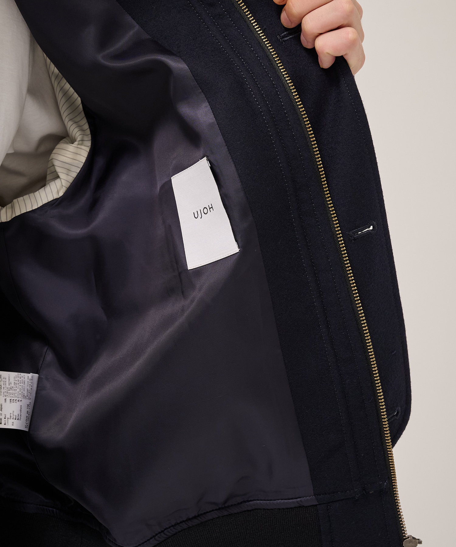 4 Pockets Zip-up Rib Blouson UJOH HOMME