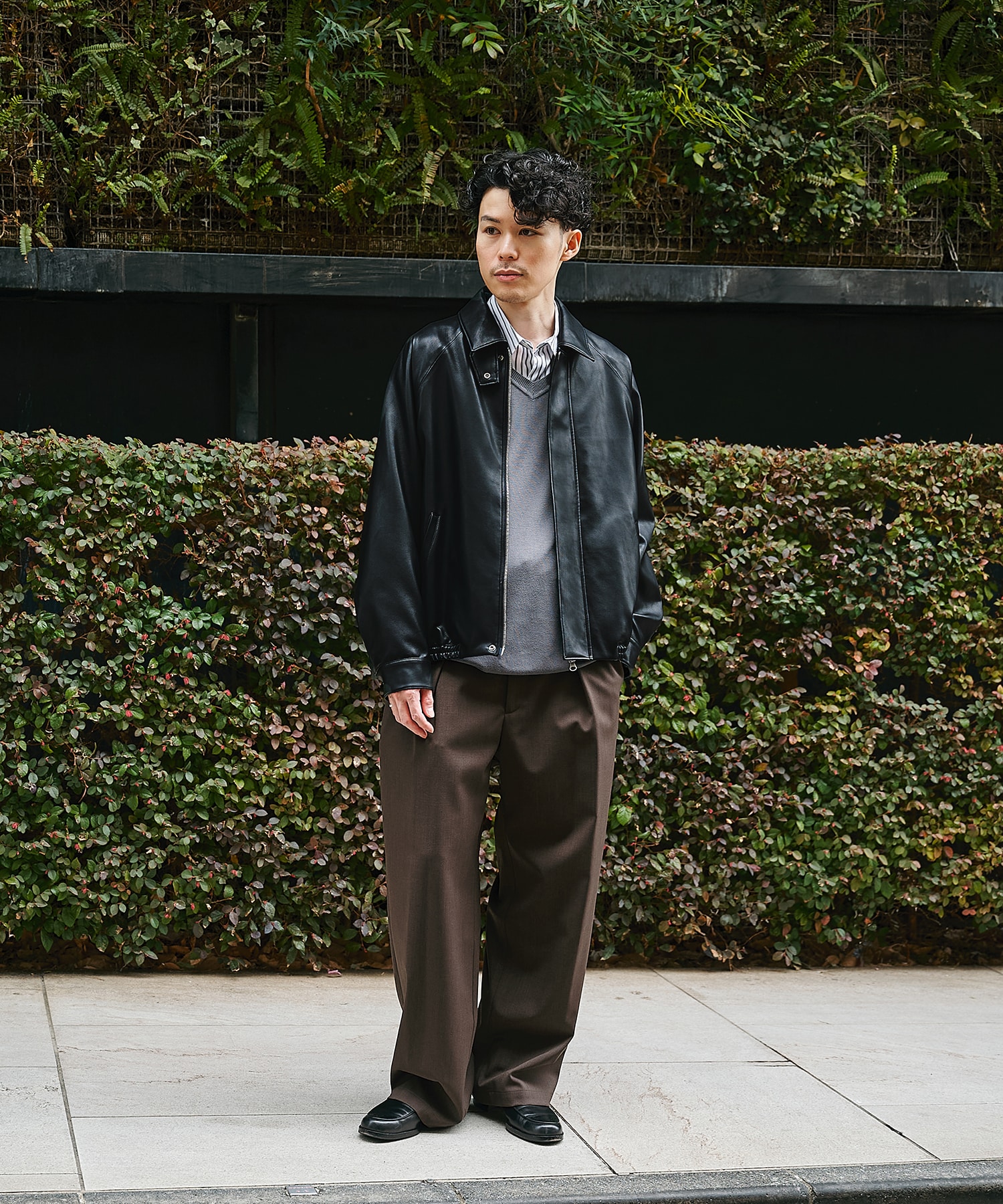 MODERN LEATHER BLOUSON STUDIOUS