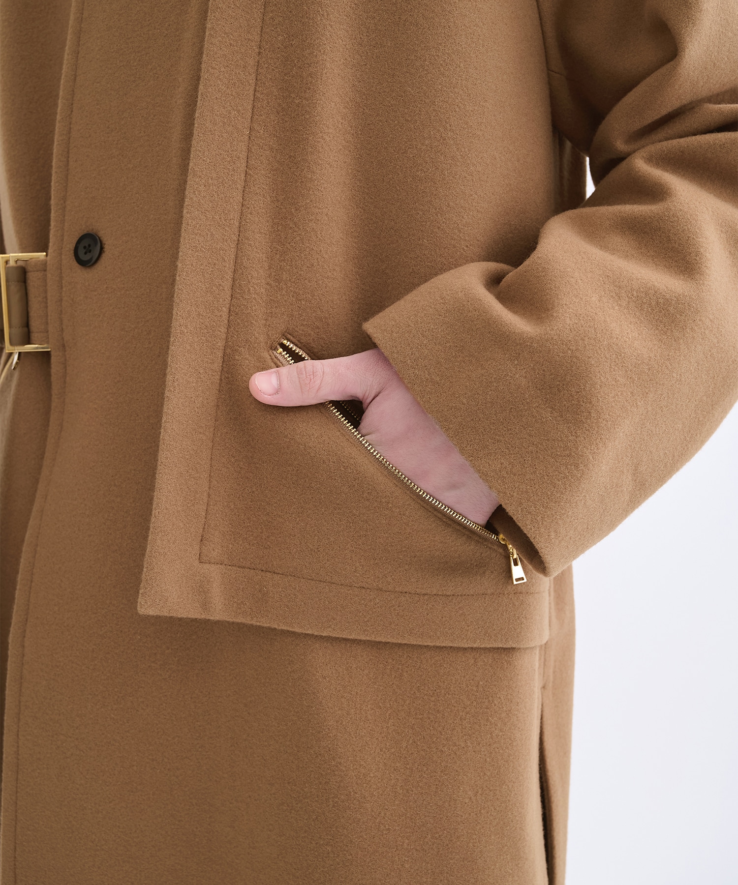 別注 Soutien Collar Tie Locken coat CULLNI