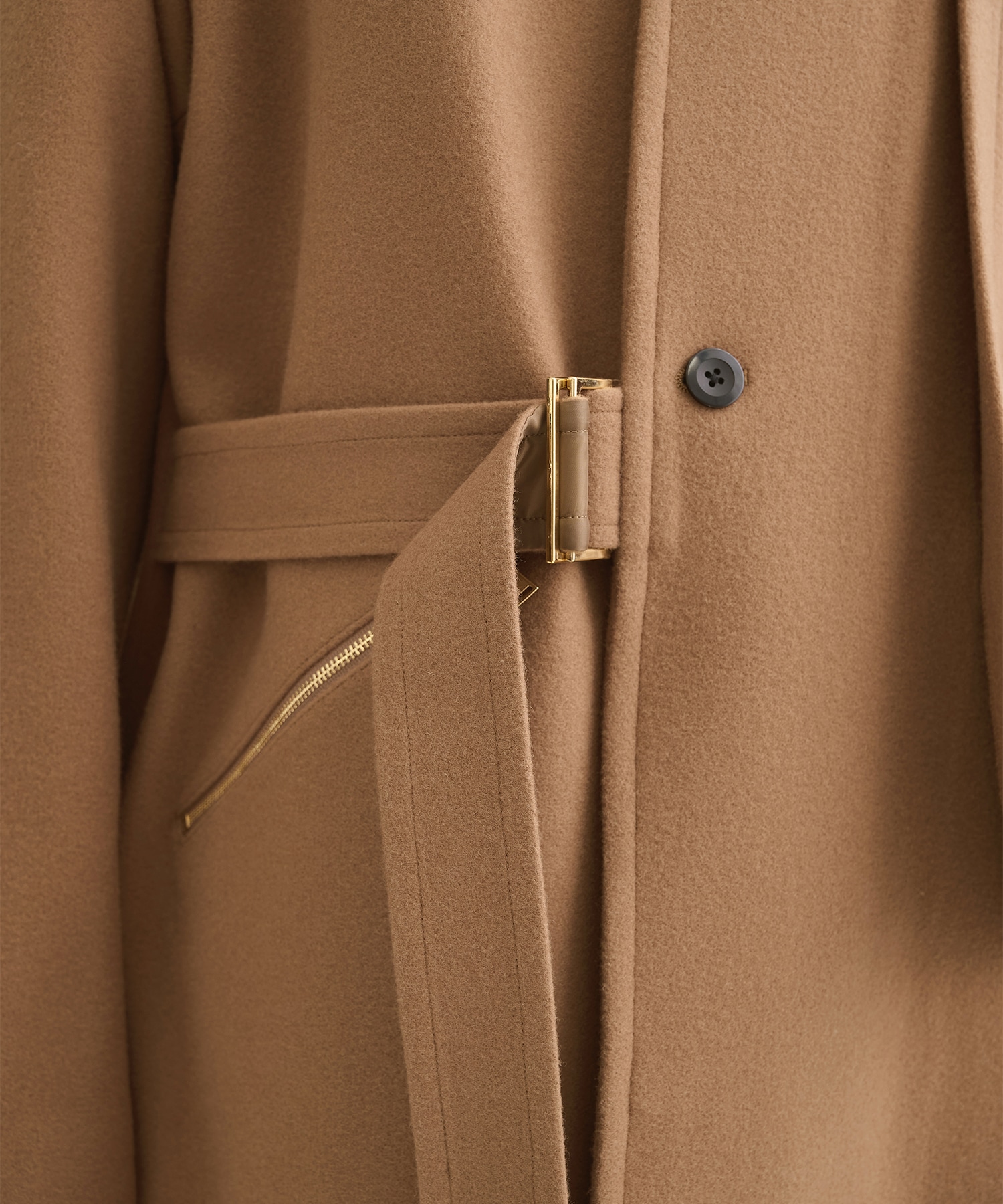 別注 Soutien Collar Tie Locken coat CULLNI