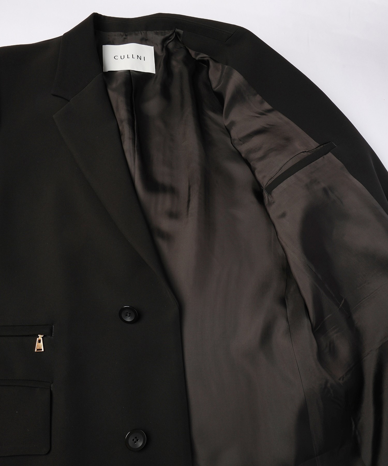 Double Cloth Twill Zip Pocket Tailored Jacket CULLNI