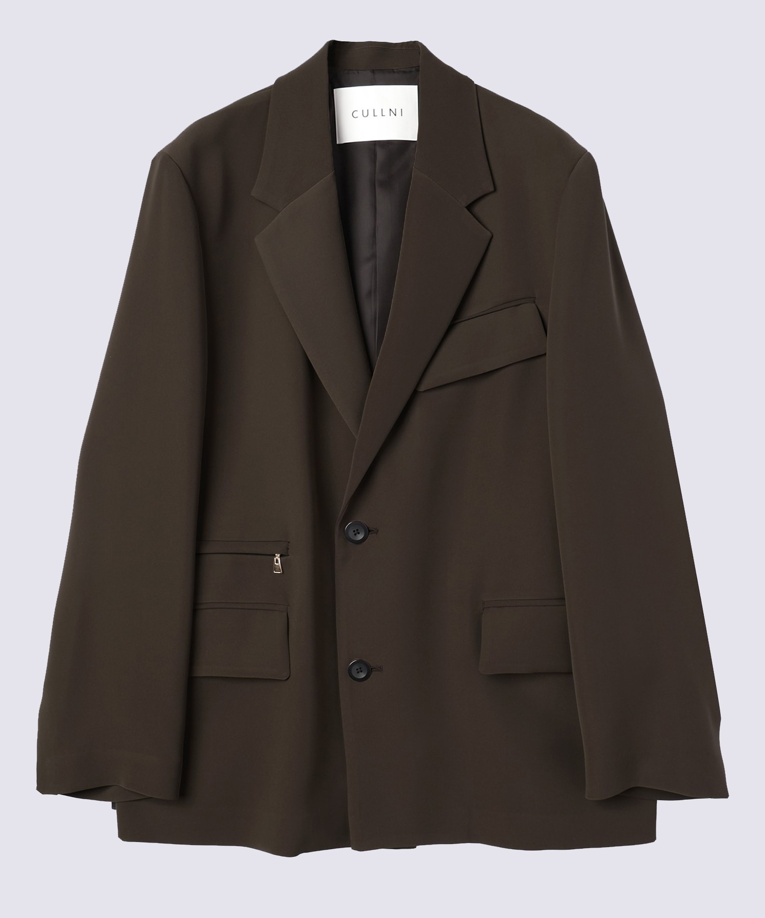 Double Cloth Twill Zip Pocket Tailored Jacket CULLNI